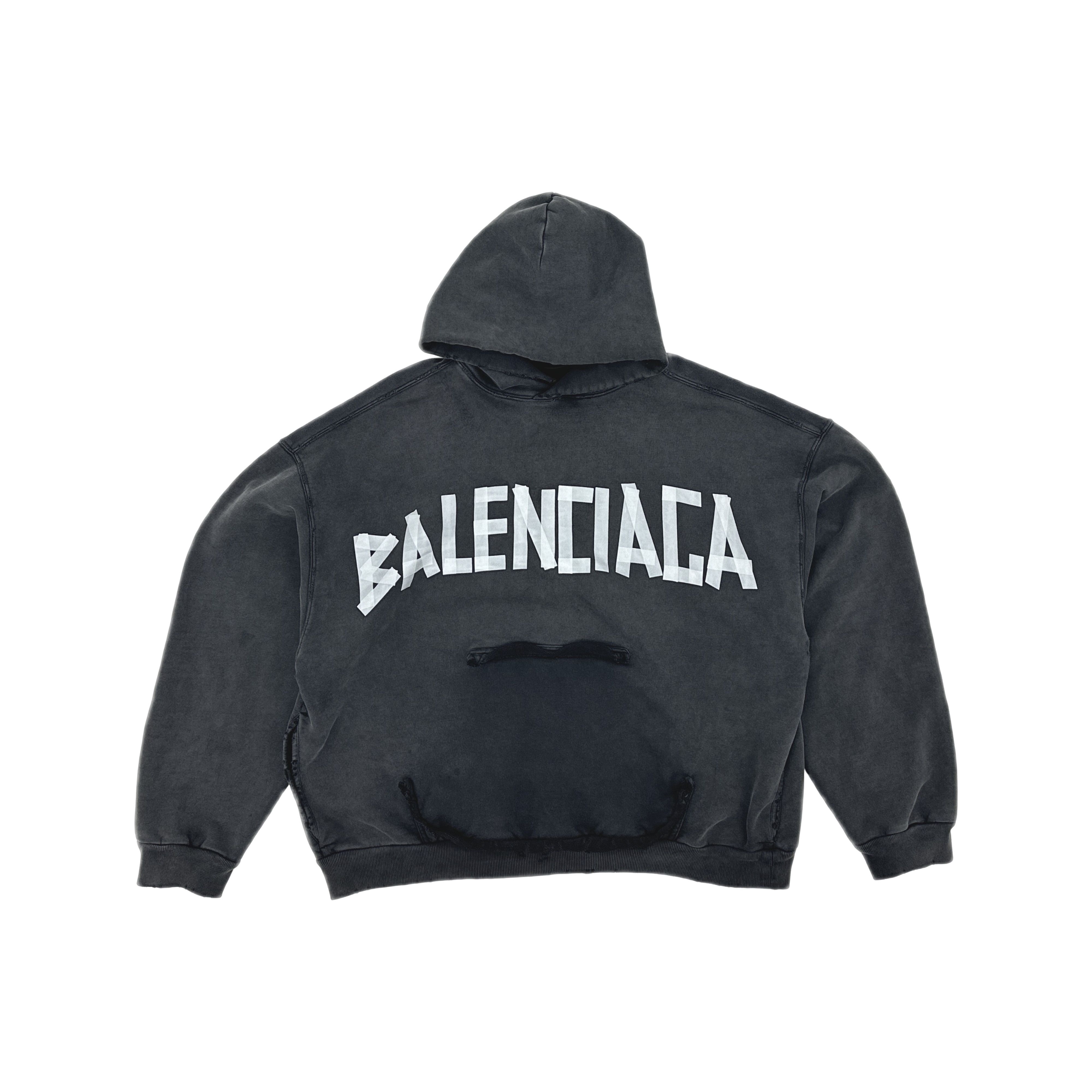 Balenciaga Balenciaga Gaffer Tape Logo Hoodie Size M Size US M / EU 48-50 / 2 - 1 Thumbnail