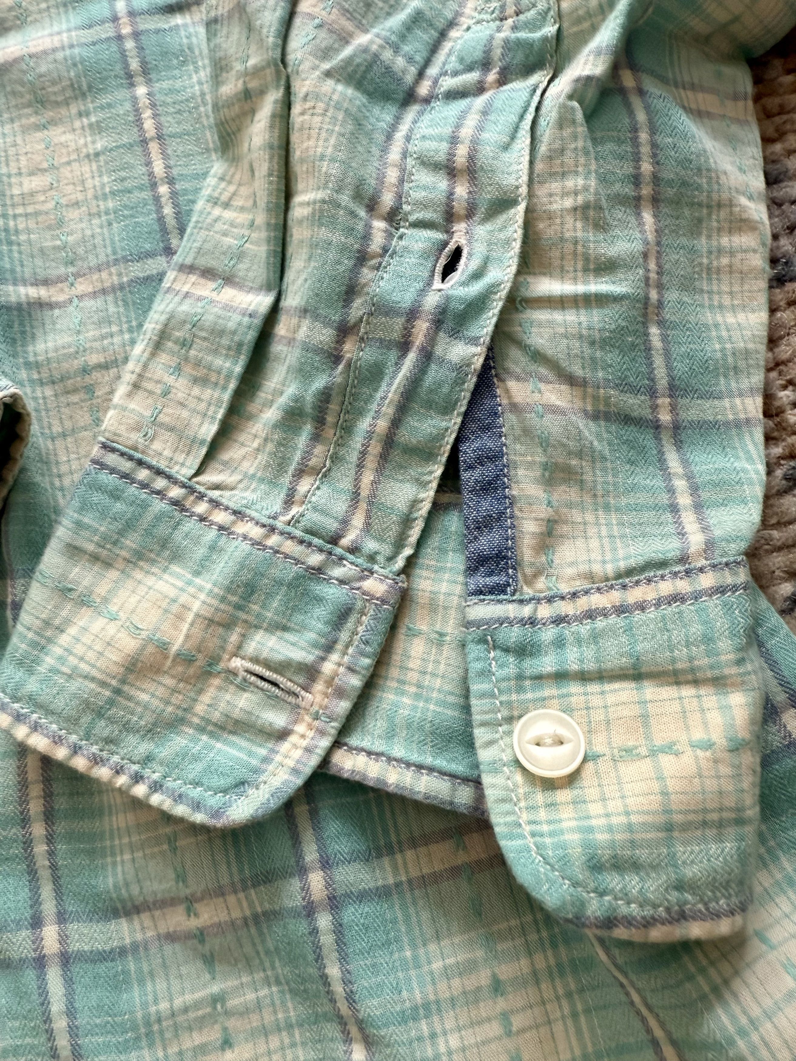 Faherty Faherty Button Up in Green and Cream Plaid Size US L / EU 52-54 / 3 - 5 Thumbnail