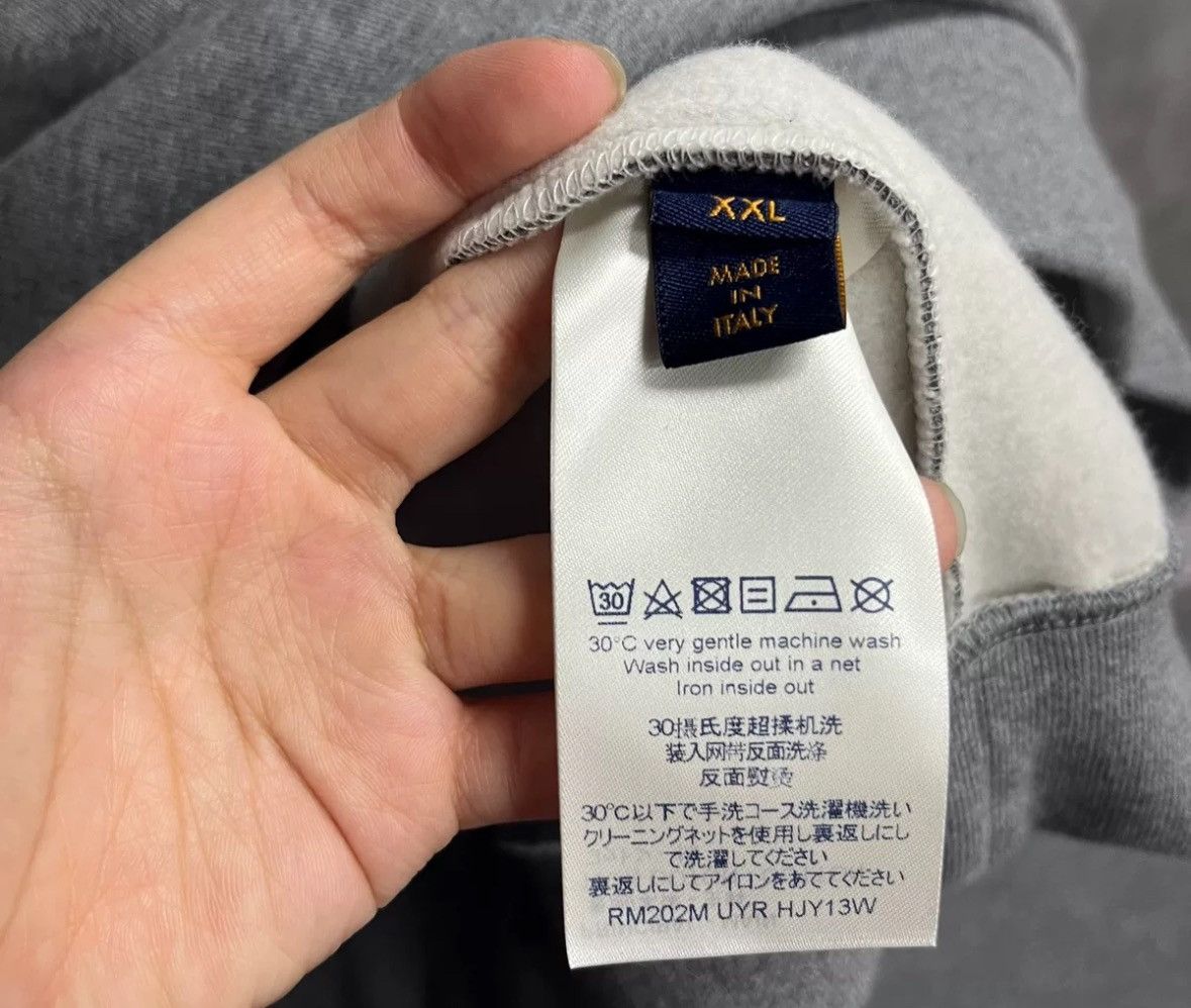 Louis Vuitton Louis Vuitton Grey Nigo Neck Long Sleeve Hoodie Size US XXL / EU 58 / 5 - 5 Thumbnail