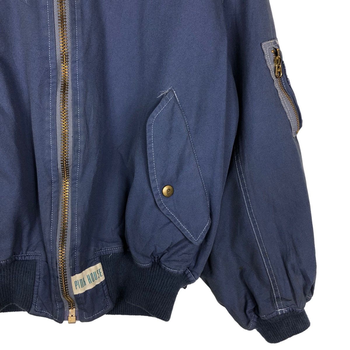 Japanese Brand Vintage Bomber Jacket Pink House Big Logo Bondage Parachute Size US M / EU 48-50 / 2 - 7 Thumbnail