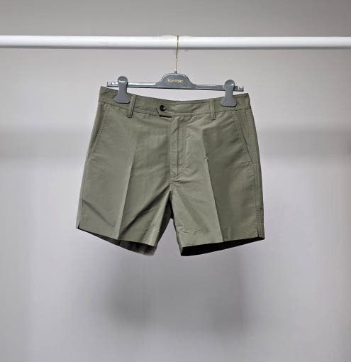 o1sm1stk0725 Technical Feuille Short in Dark Khaki