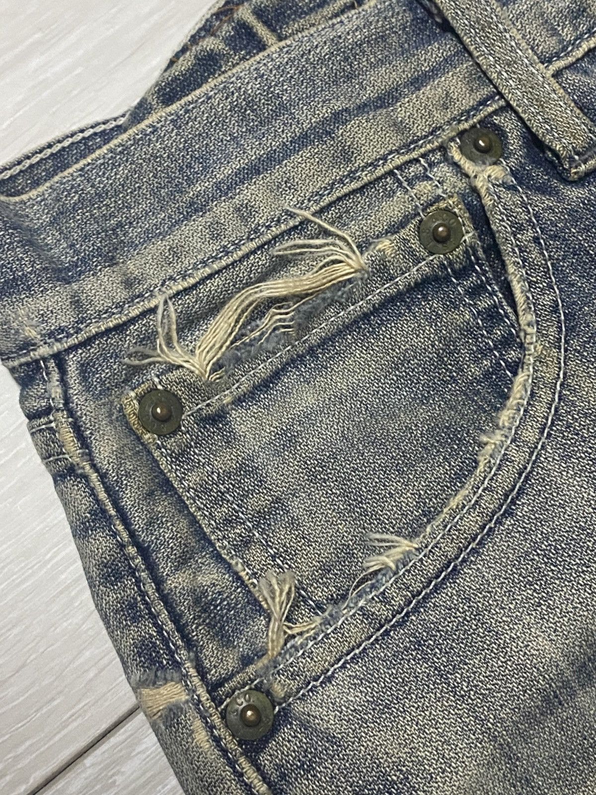 Levi's Vintage Levis 503 Top Button J41 Mud Wash Streetwear Jeans Size US 28 / EU 44 - 9 Thumbnail