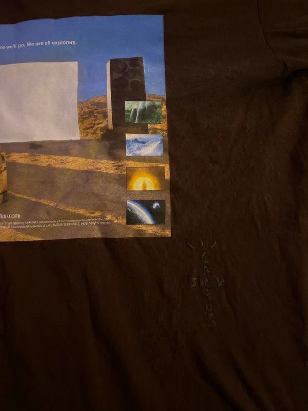 Jordan Brand × Nike × Travis Scott Cactus jack brown t-paita xl Size US XL / EU 56 / 4 - 3 Thumbnail