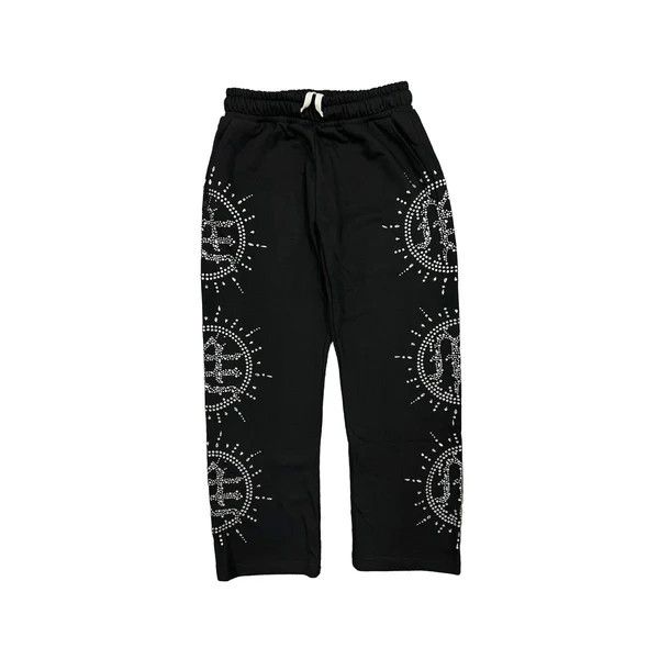 Other Mixed Emotions 'Eclipse' Black Rhinestone Sweats Size US 36 / EU 52 - 1 Preview