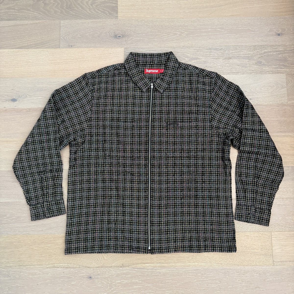 Supreme Supreme Muhammad Ali Zip Up S/S Shirt Black | Grailed