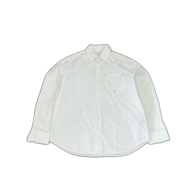Bottega Veneta Bottega Veneta White Button-Up Shirt with Rivets-2508 Size US L / EU 52-54 / 3 - 1 Thumbnail