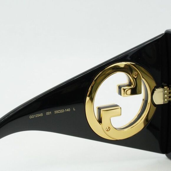 Gucci Gucci GG1254S 001 Sunglasses Black Square Frame, Grey Lenses Size ONE SIZE - 10 Thumbnail