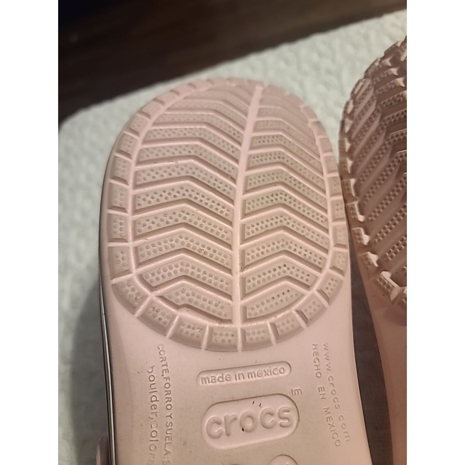 Crocs Crocs Unisex Croc Clog - Pearl Pink/Wild Orchid Men's 11 Size US 11 / IT 41 - 10 Thumbnail