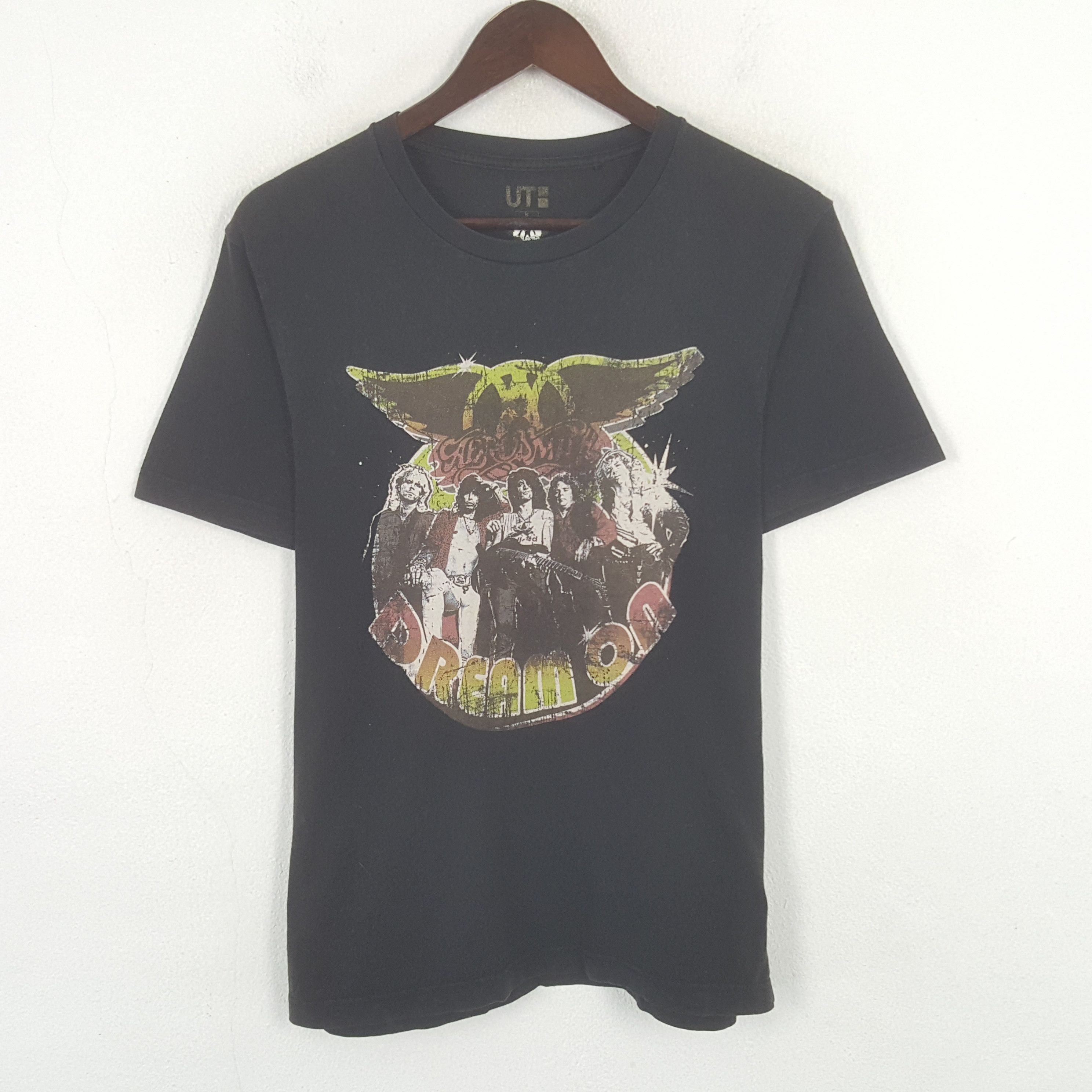 Band Tees Vintage UNIQLO X Aerosmith American Rock Band Tshirt Size US M / EU 48-50 / 2 - 1 Thumbnail