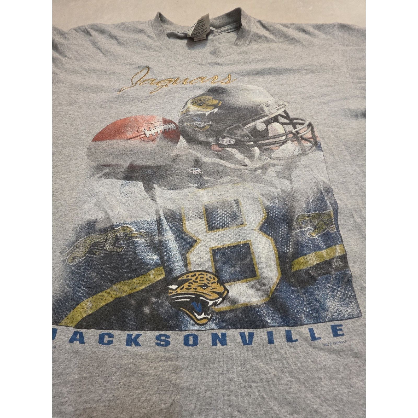 Lee Jacksonville Jaguars Lee Sport Vintage 1997 Grey Men's xl Size US XL / EU 56 / 4 - 2 Thumbnail