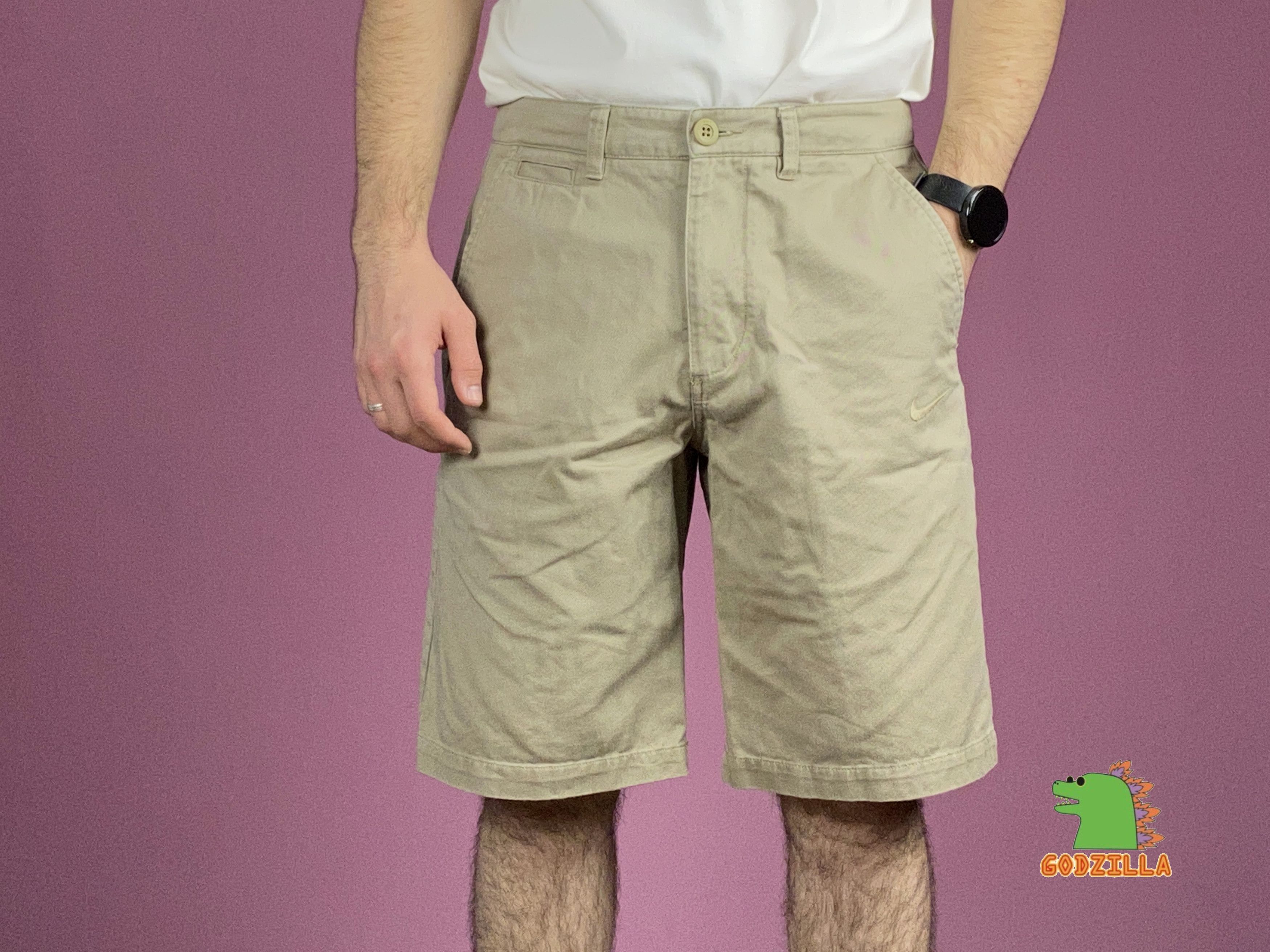 Nike × Vintage Nike Vintage Men's Long Bermuda Shorts - M Size US 32 / EU 48 - 1 Thumbnail