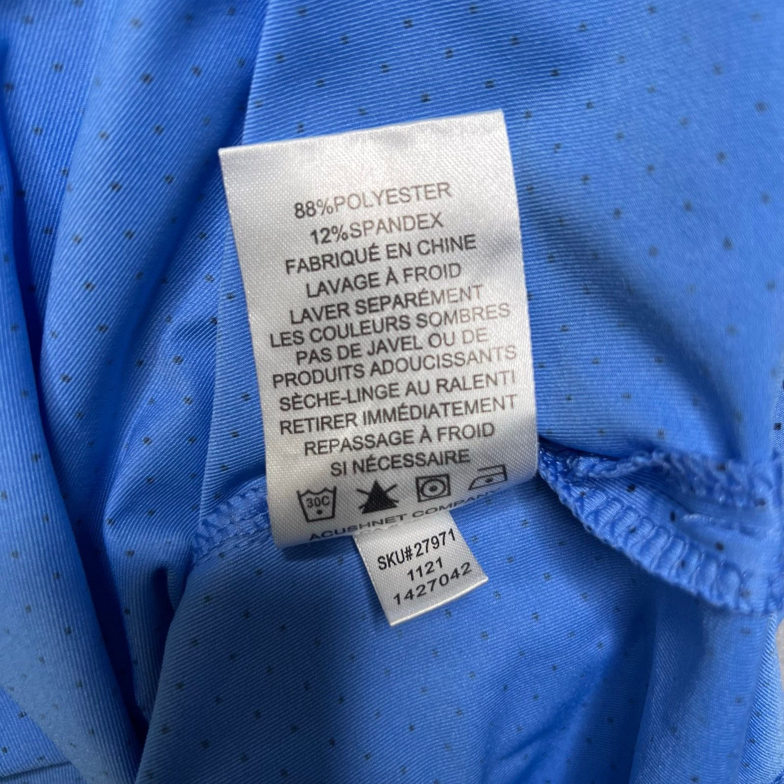 Footjoy FootJoy FJ Golf Polo Shirt Men’s XL Blue Polka Dot casual Size US XL / EU 56 / 4 - 9 Thumbnail