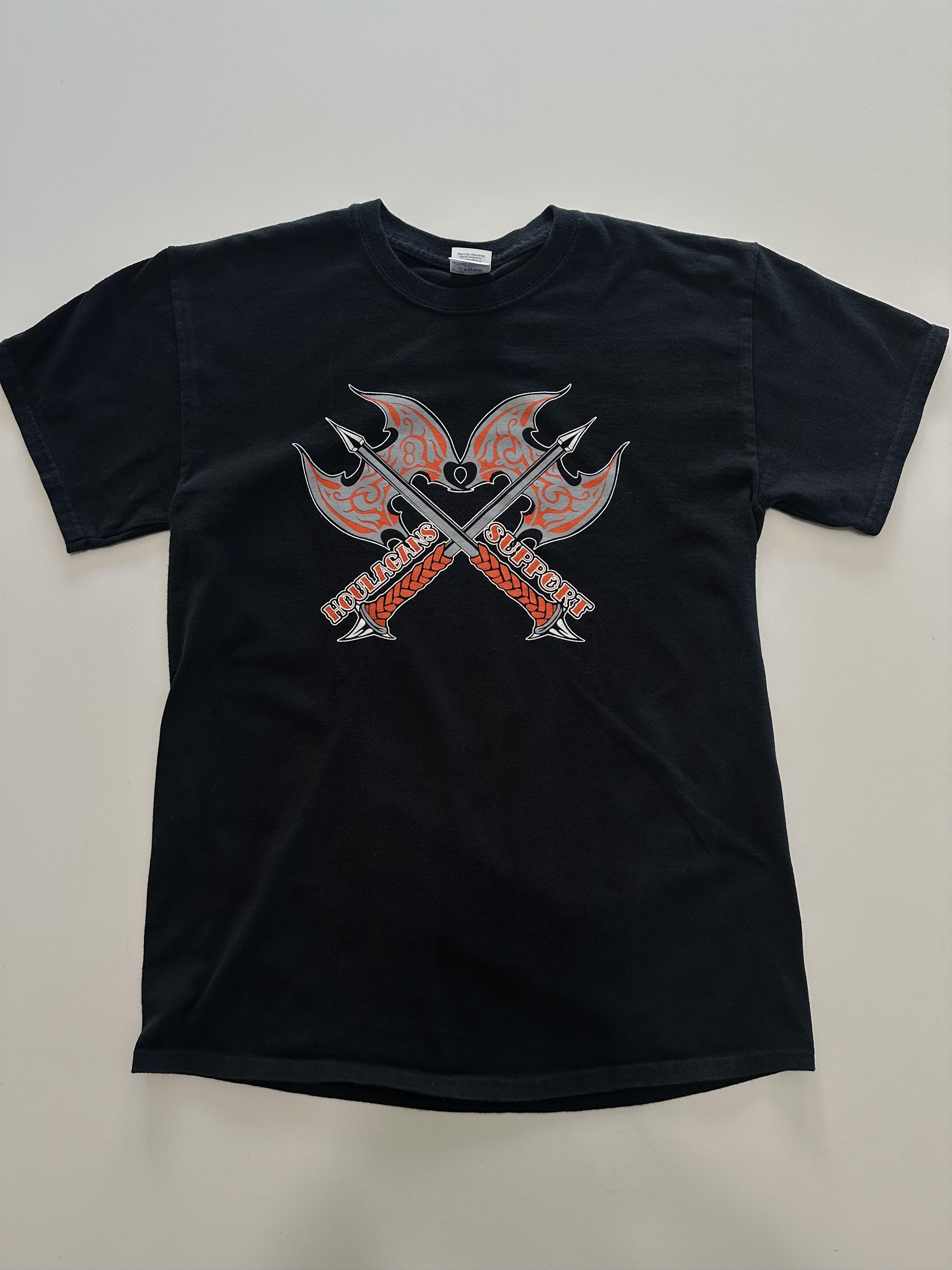 Gildan Gildan Houlagans Support Men's Black Biker T-shirt Medium Size US M / EU 48-50 / 2 - 1 Thumbnail