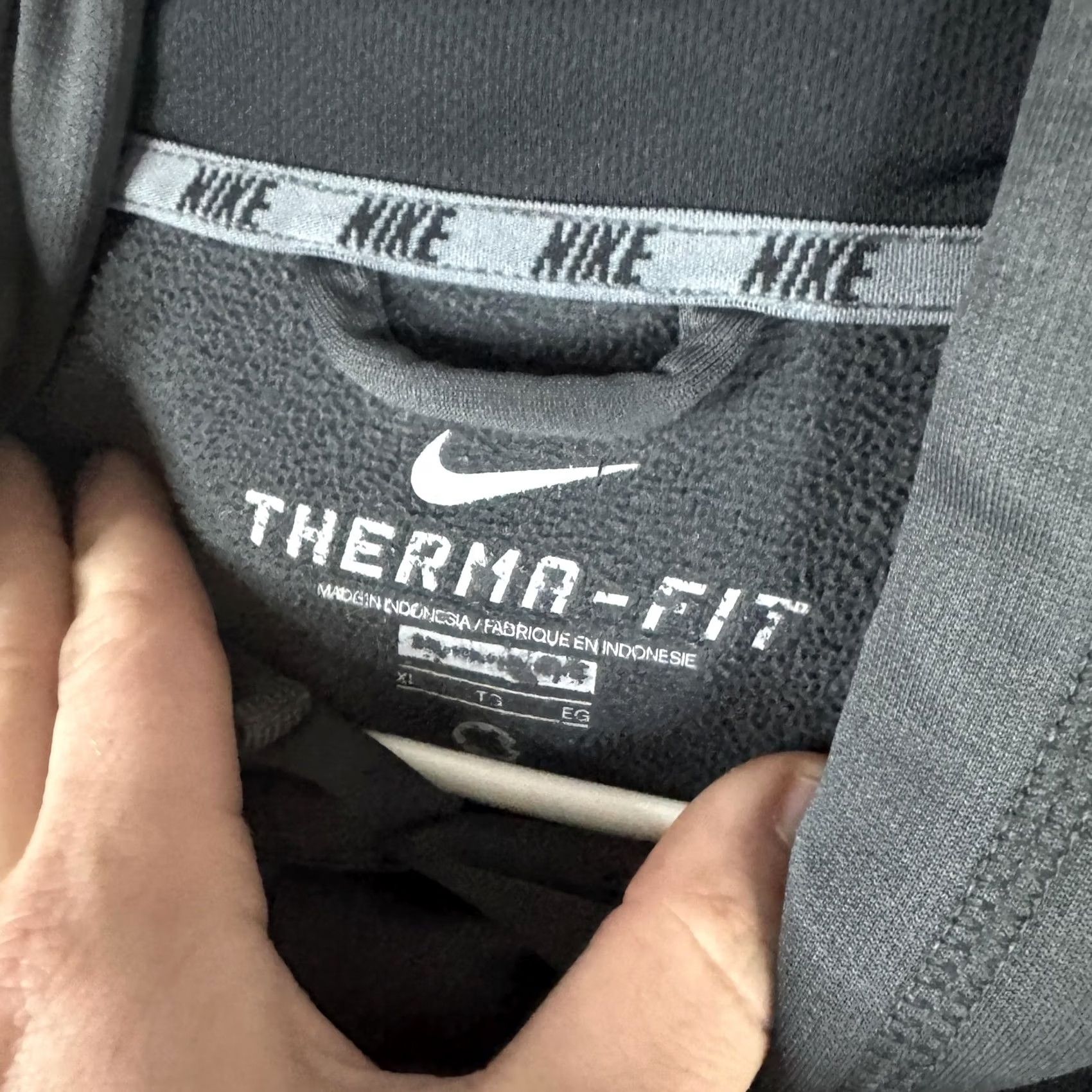 Nike Nike Therma-FIT Hoodie Mens XL Gray Burger King Bowl Fleece Pullover Sweatshirt Size US XL / EU 56 / 4 - 7 Thumbnail
