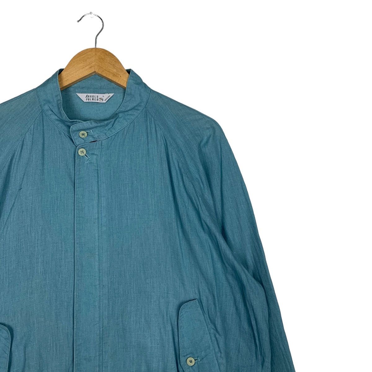 Japanese Brand ARNOLD PALMER Cotton Light Jacket Turquoise #0969-C43 Size US L / EU 52-54 / 3 - 5 Thumbnail