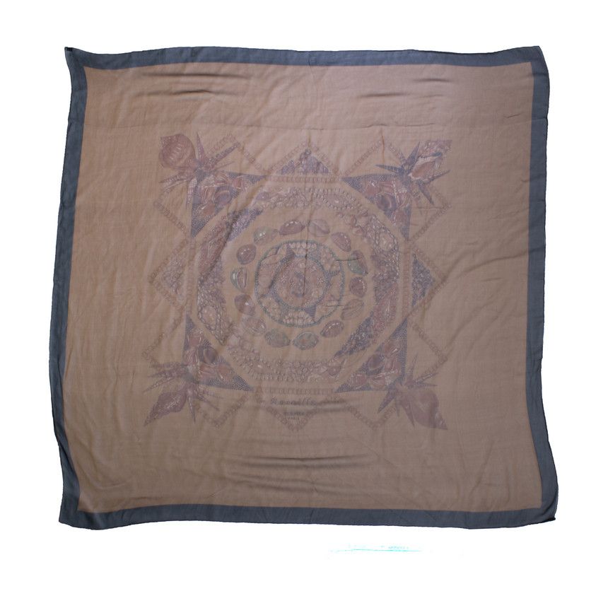 Hermes Hermes, Rocaille silk scarf with shell print Size ONE SIZE - 1 Thumbnail