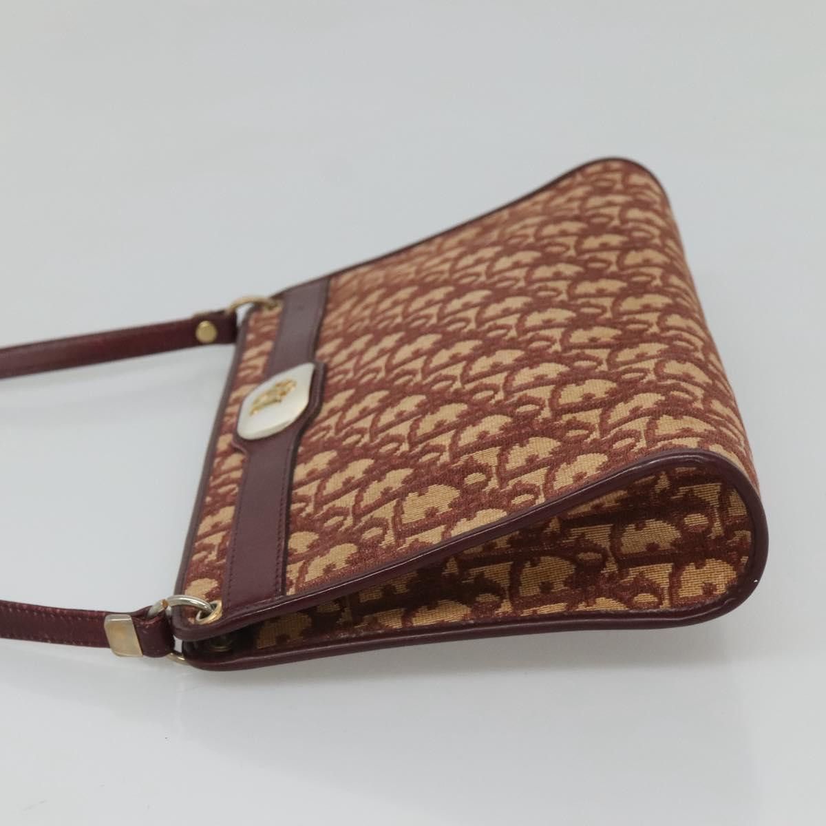 Dior DIOR Trotter Canvas Shoulder Bag Red Size ONE SIZE - 4 Thumbnail