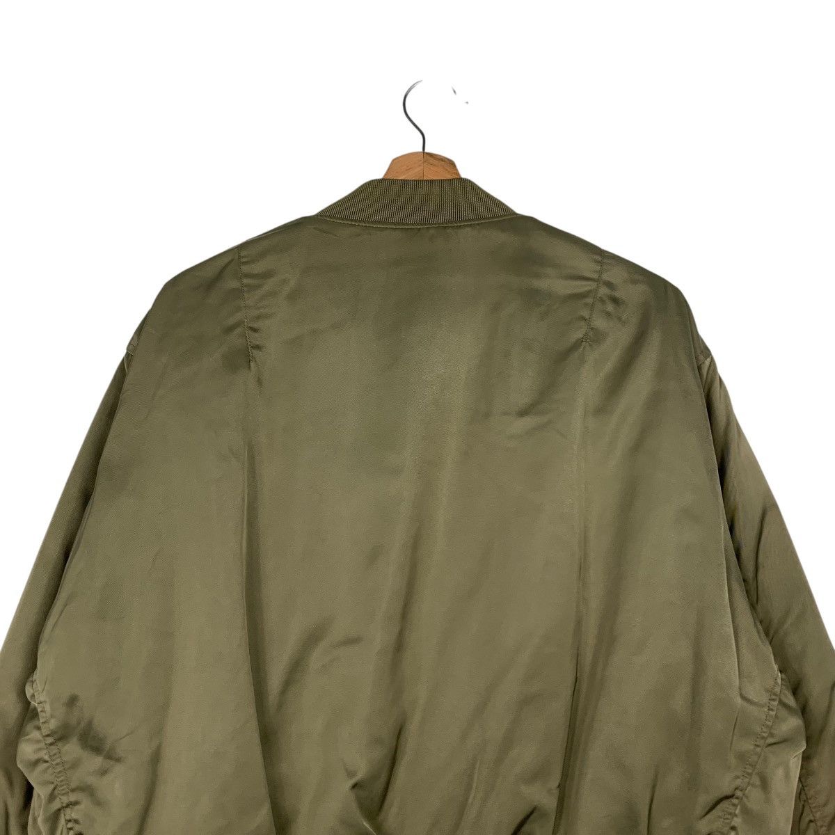 MOUSSY MOUSSY Green Black Reversible Bomber Jacket #2355-C105 Size ONE SIZE - 8 Thumbnail