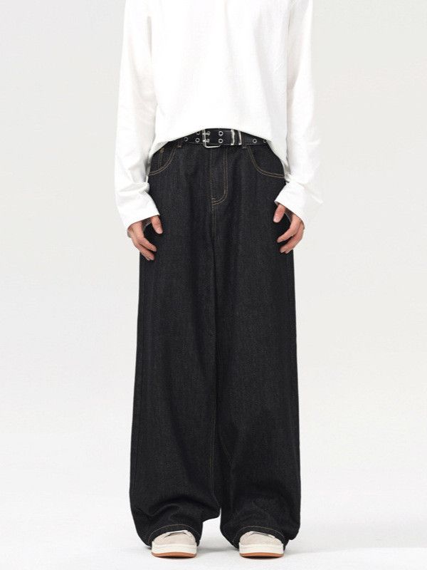 Japanese Brand Men's high-street retro casual wide-leg jeans Size US 32 / EU 48 - 1 Thumbnail