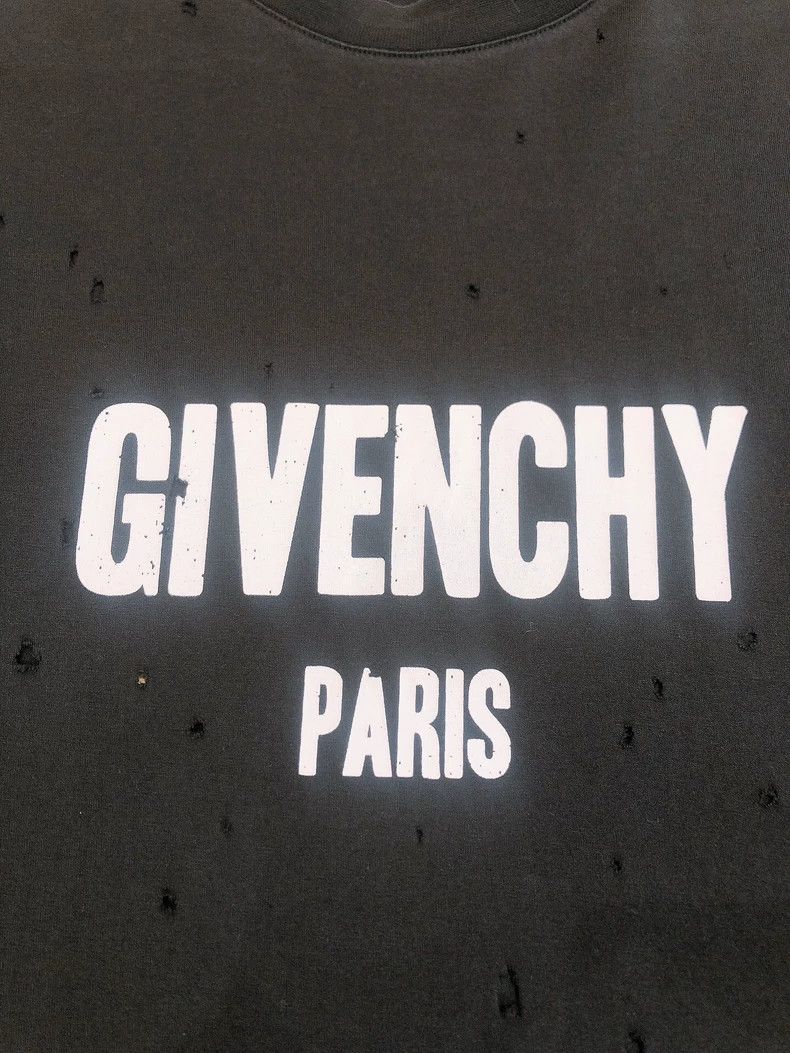 Givenchy Givenchy #Men's# White logo black ripped short sleeve Size US S / EU 44-46 / 1 - 3 Thumbnail
