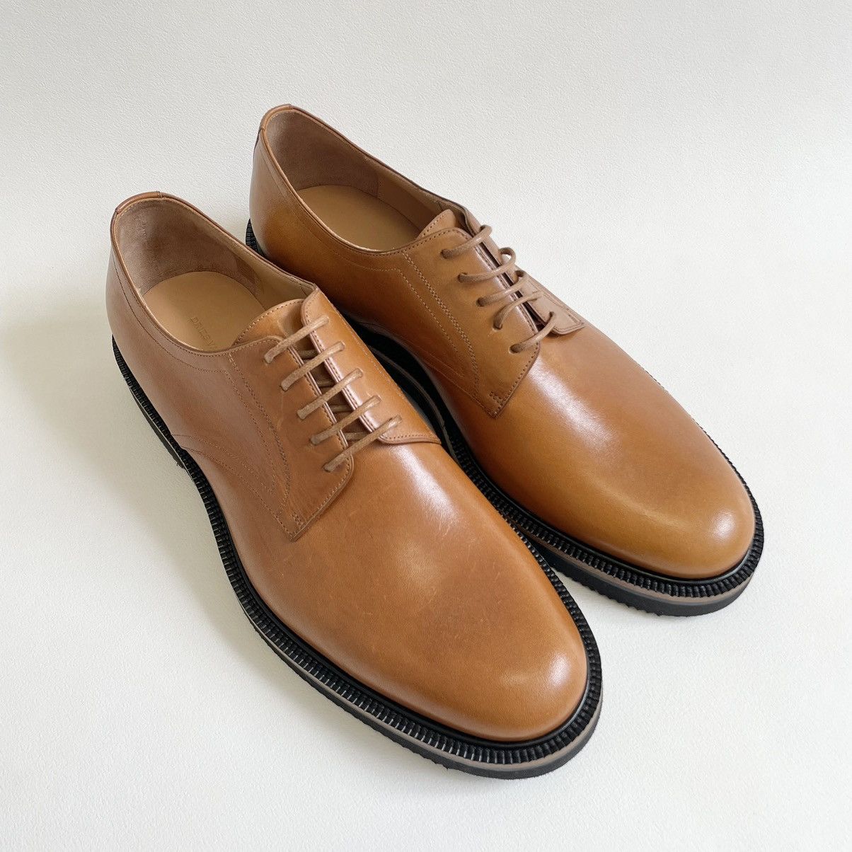 Dries Van Noten S/S 20 Tan Leather Derby Shoes Size US 9 / EU 42 - 4 Thumbnail