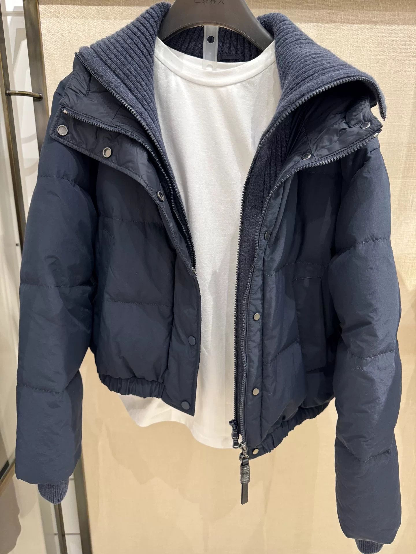 Brunello Cucinelli Brunello Cucinelli Fake Two-Piece Down Jacket Size US S / EU 44-46 / 1 - 1 Thumbnail