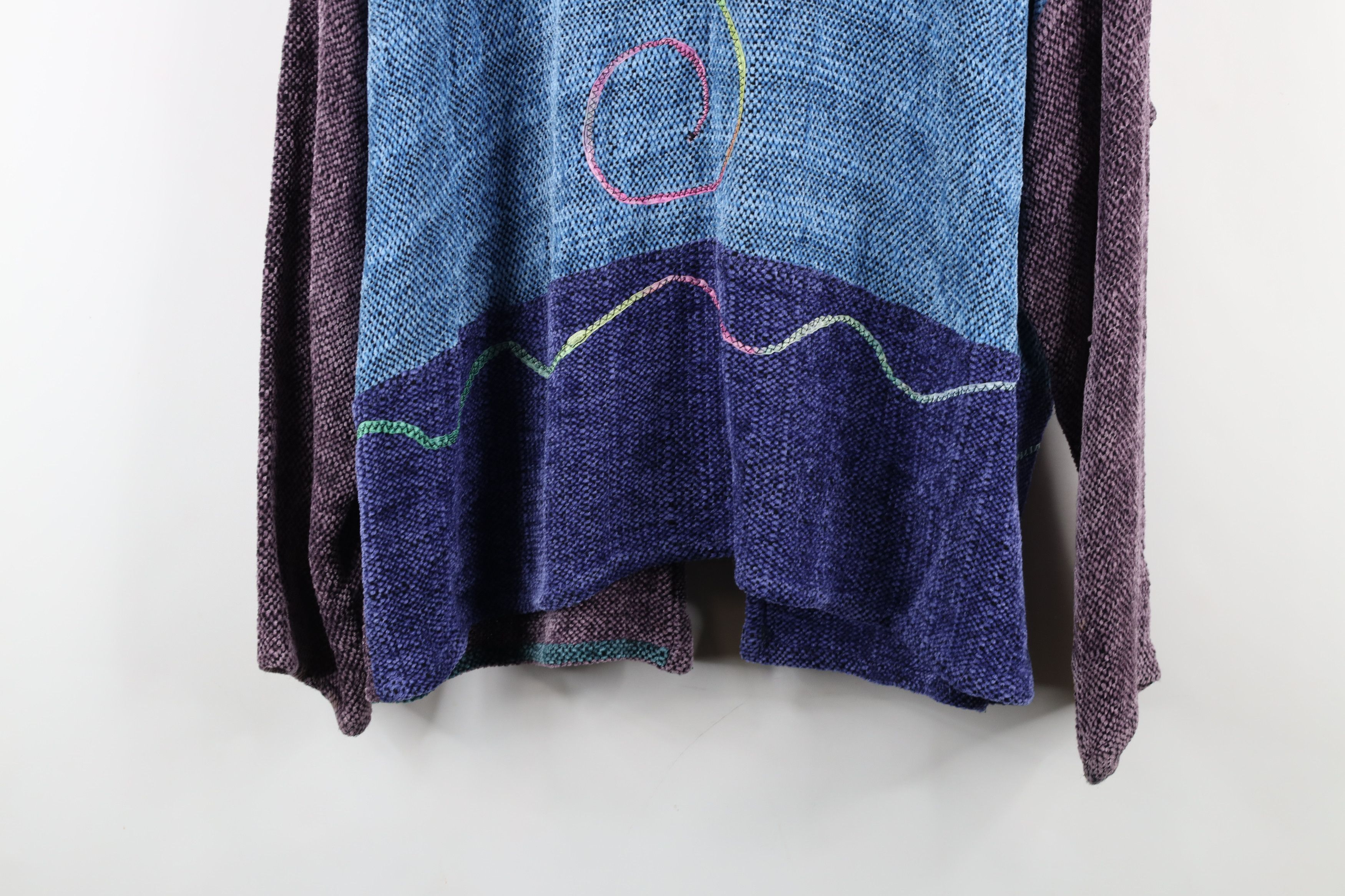 Vintage Vintage 90s Lagenlook Streetwear Rainbow Cardigan Sweater Size M / US 6-8 / IT 42-44 - 14 Thumbnail