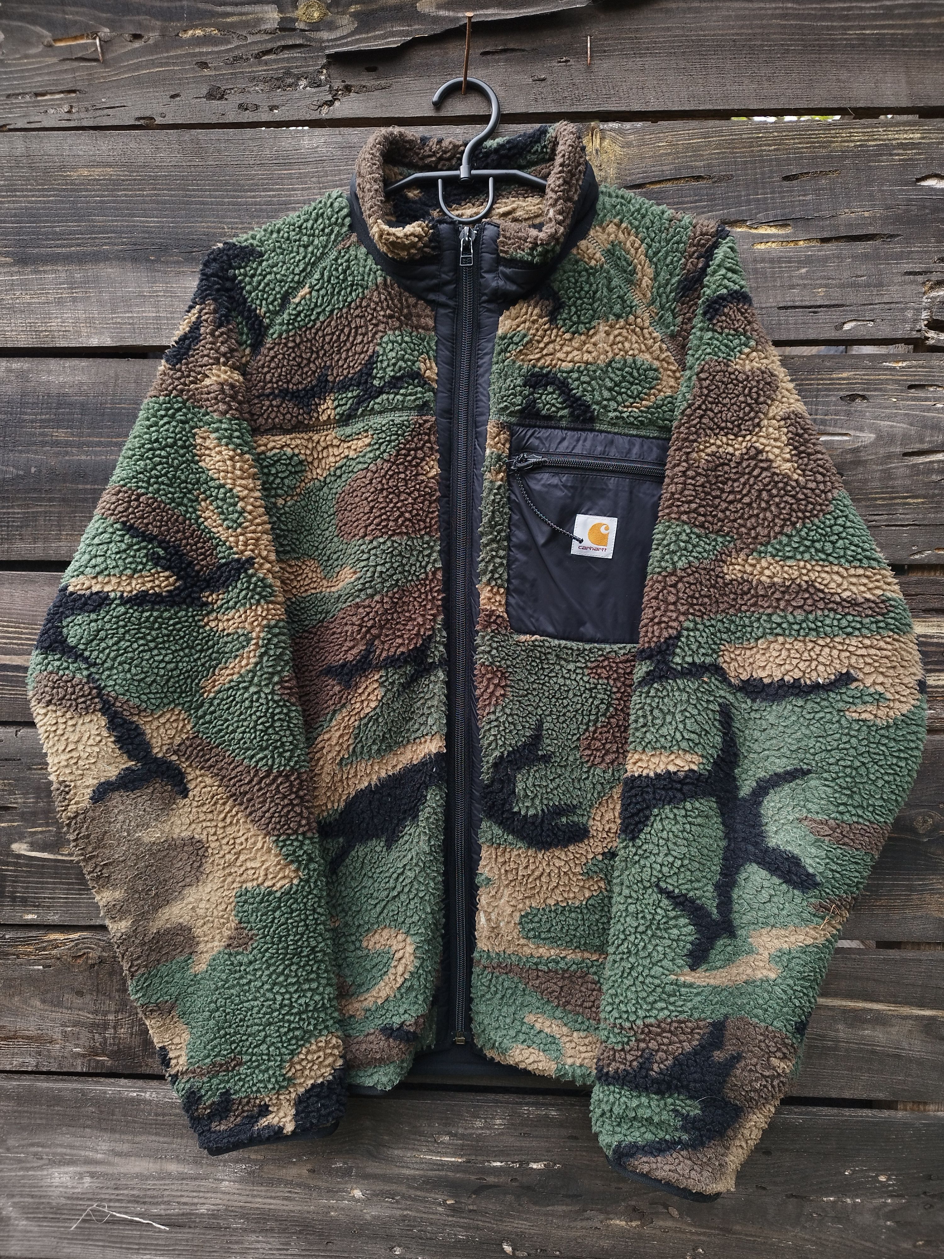 Carhartt Wip Carhartt WIP Prentis Liner Camo Fleece Jacket Camouflage Size US L / EU 52-54 / 3 - 1 Thumbnail