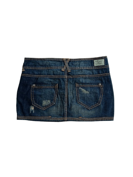 Bershka BERSHKA Denim Mini Skirt Nice Style Size 32" / US 10 / IT 46 - 2 Thumbnail