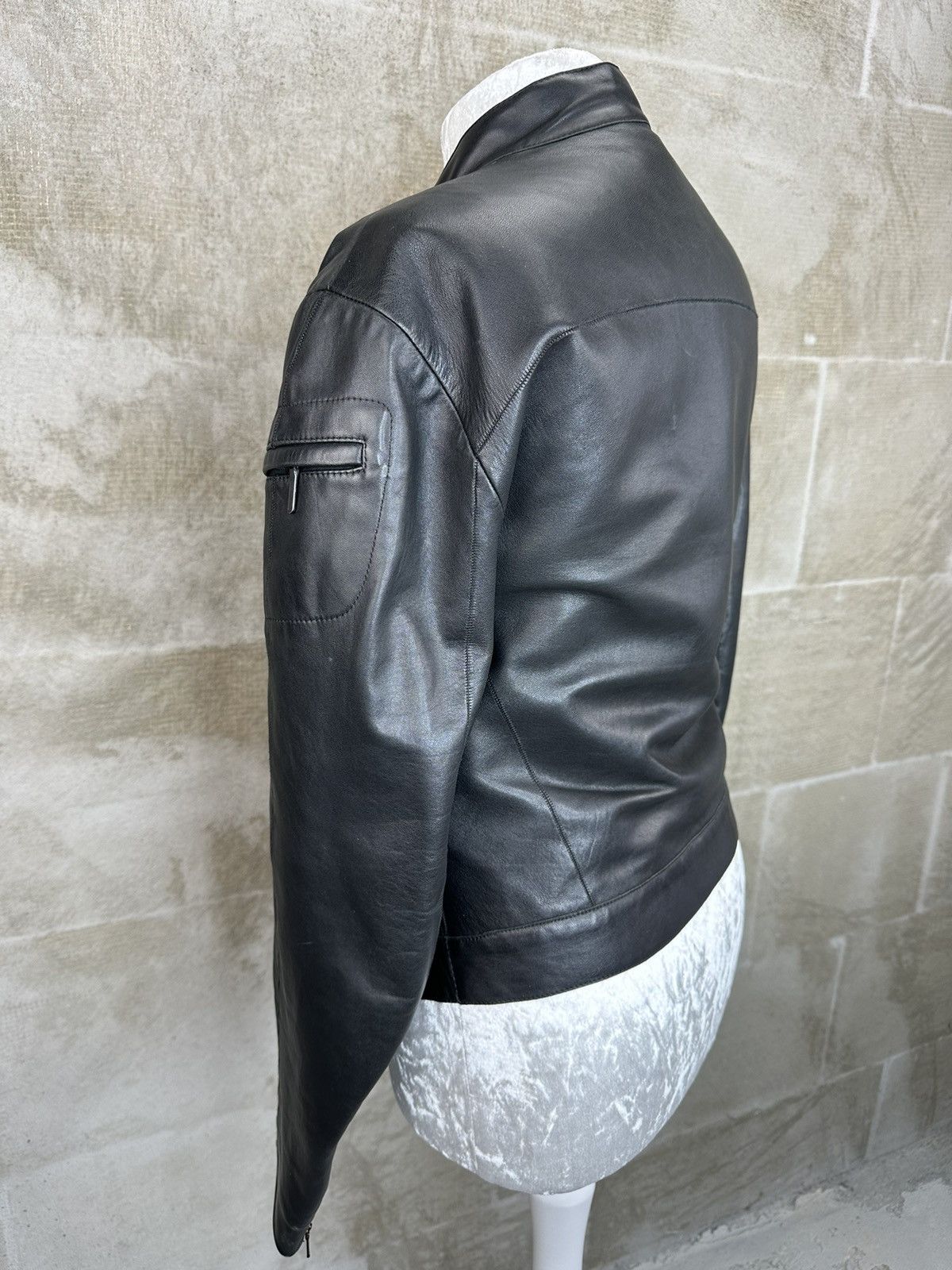 Mugler Vintage MUGLER leather archival jacket blazer Size L / US 10 / IT 46 - 4 Thumbnail