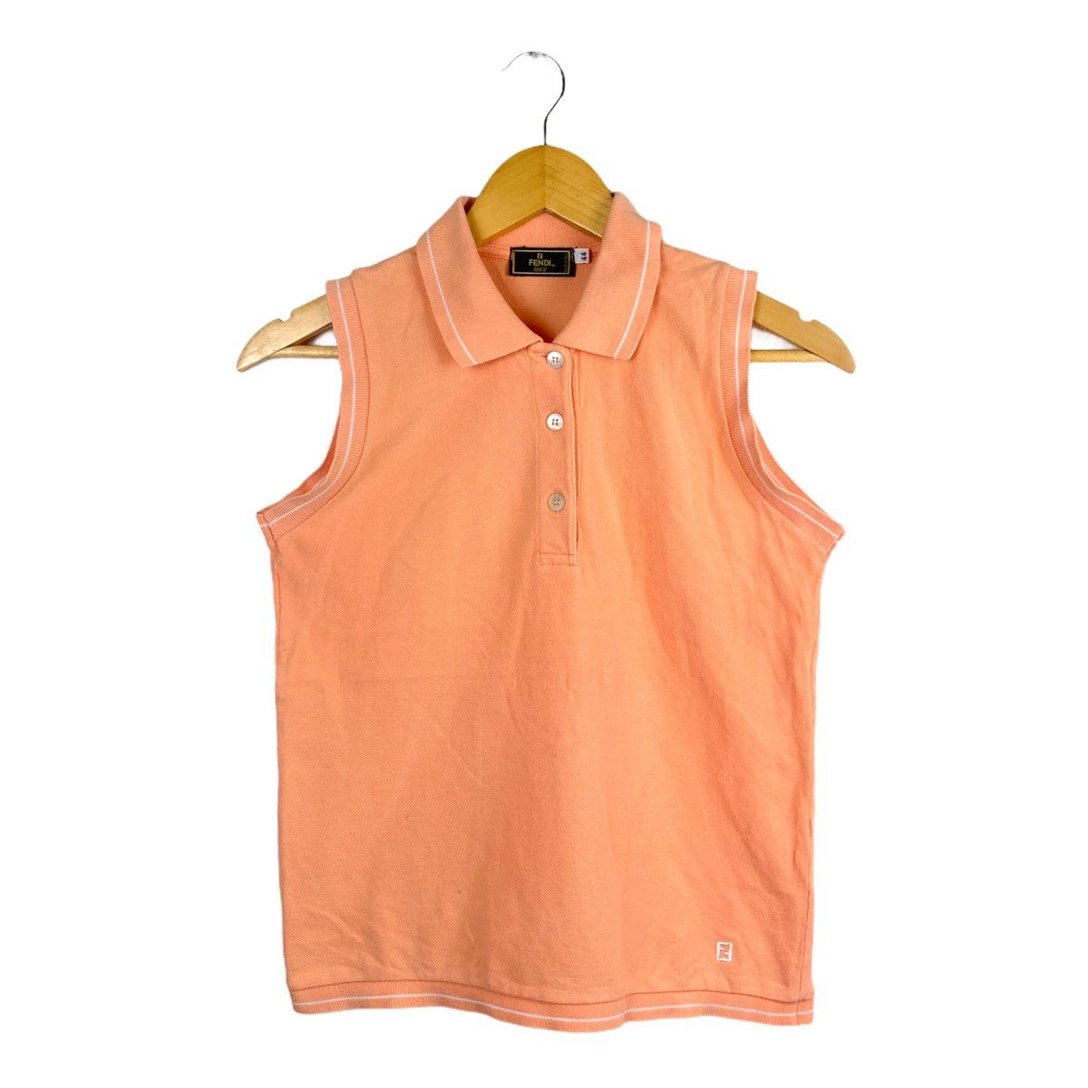 Fendi Vtg Fendi Mare Sleeveless Polo Shirt Size M / US 6-8 / IT 42-44 - 1 Thumbnail