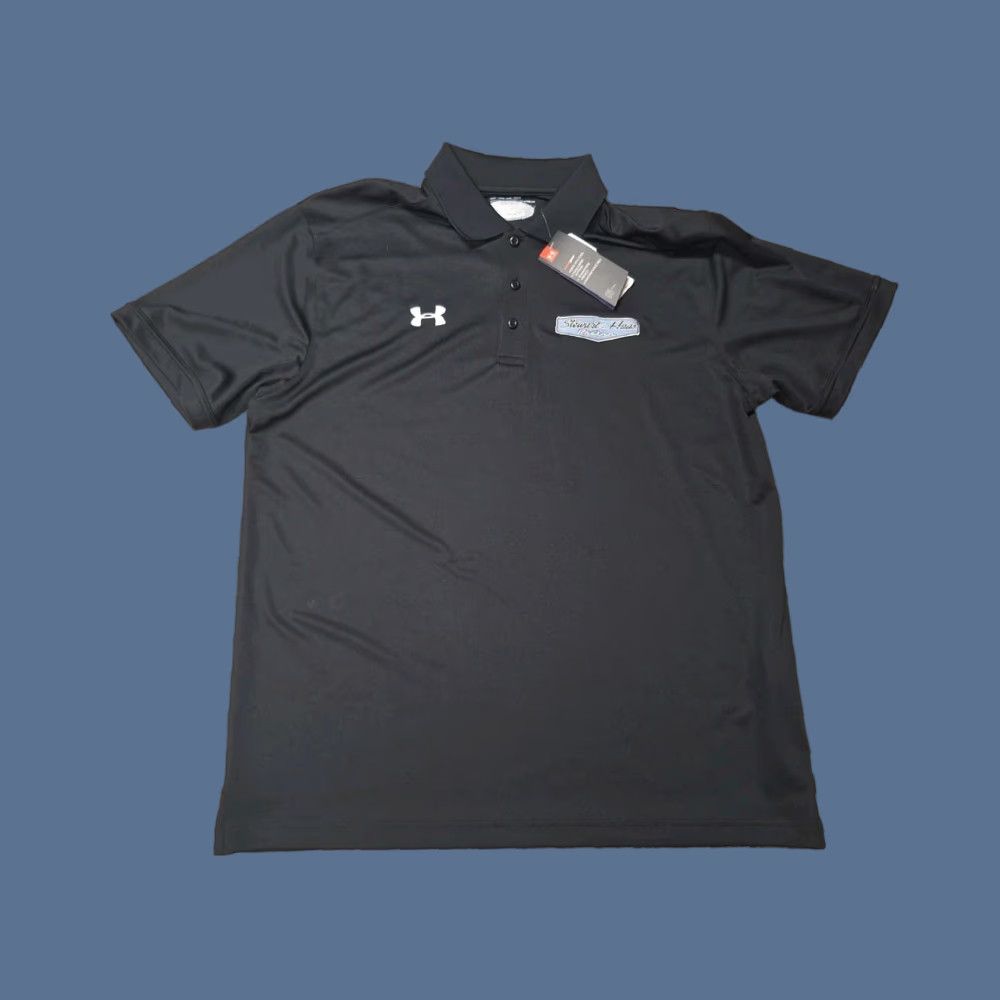 Under Armour Under Armour Polo Shirts Men’s XL Black Short Sleeve Collared Racing Golf NWT Classic Preppy Sports Shirt Men Size US XL / EU 56 / 4 - 1 Thumbnail