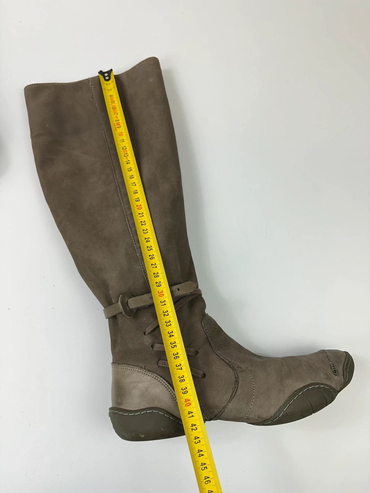 Marithe + Francois Girbaud M+FG Leather Khaki Brown Straps High Boots Size US 7 / IT 37 - 13 Thumbnail
