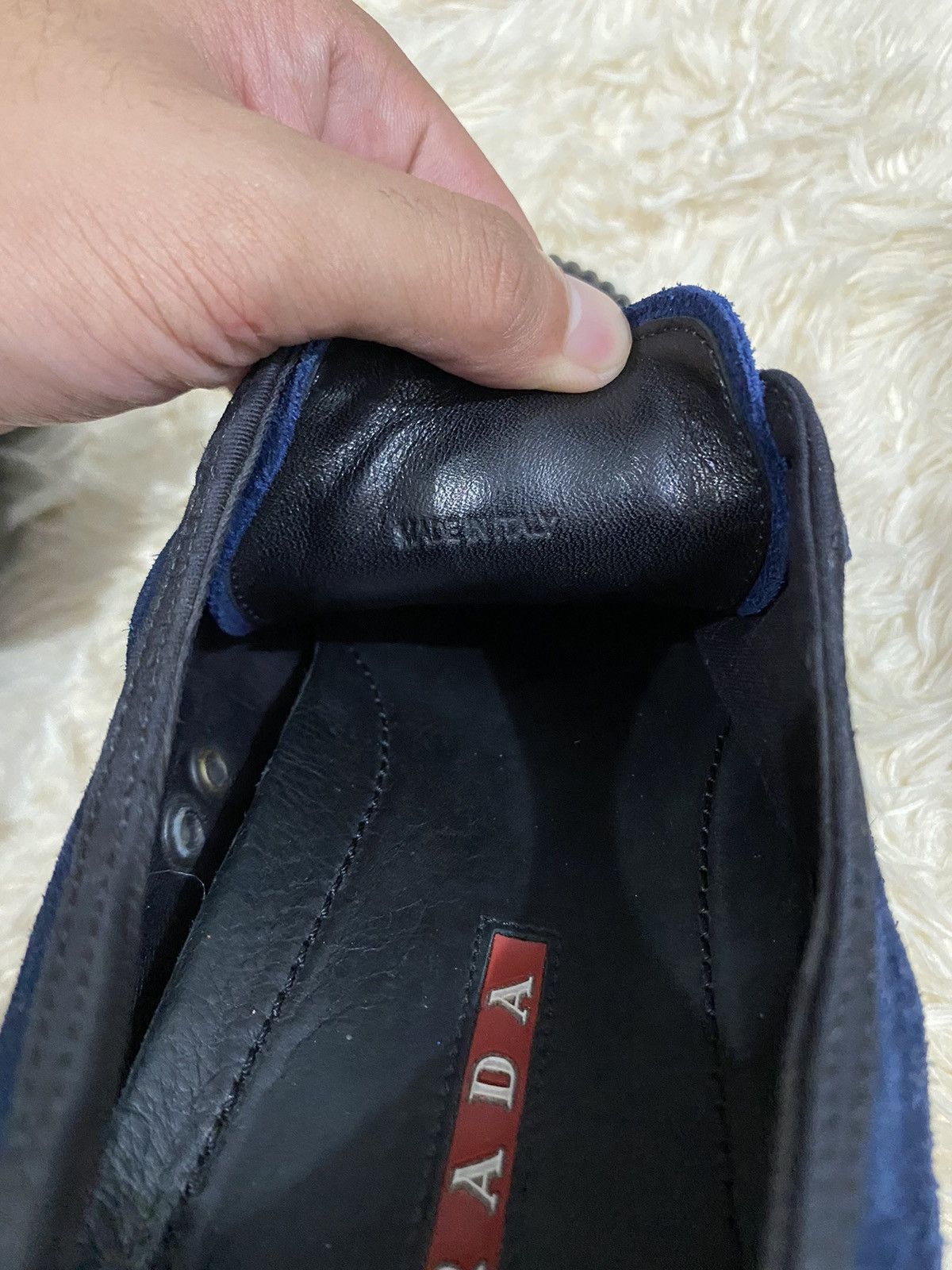 Prada PRADA SUEDE LOW TOP SNEAKER Size US 8 / EU 41 - 6 Thumbnail