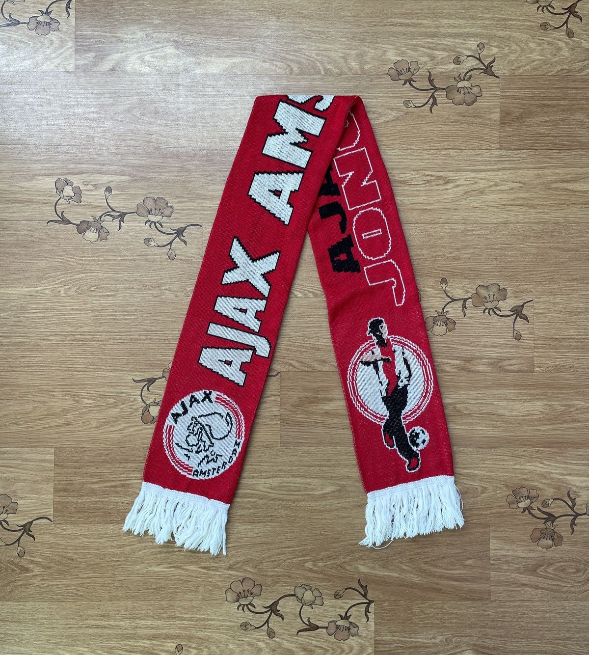 Vintage Vintage Ajax Amsterdam “Jonge Schare” Football soccer scarf Size ONE SIZE - 1 Thumbnail