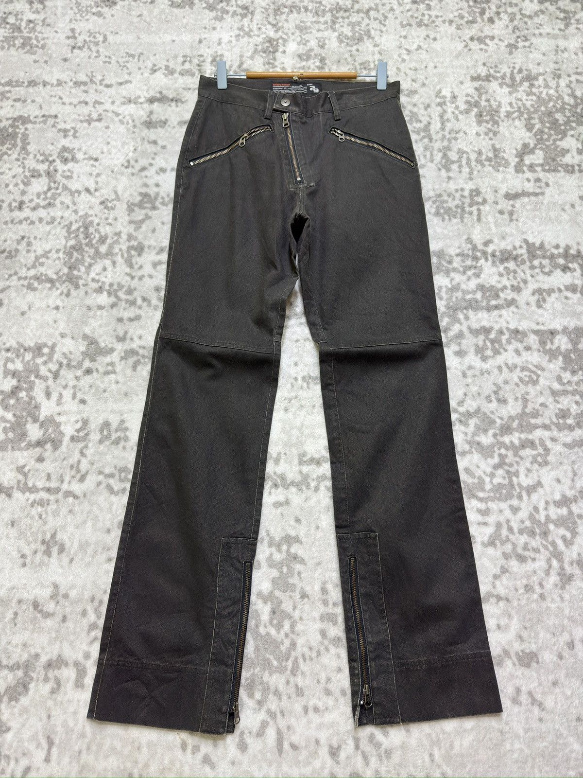 291295=Homme 291295=HOMME Asymmetric Zip Denim Pants Archive Japan Size US 29 - 1 Thumbnail