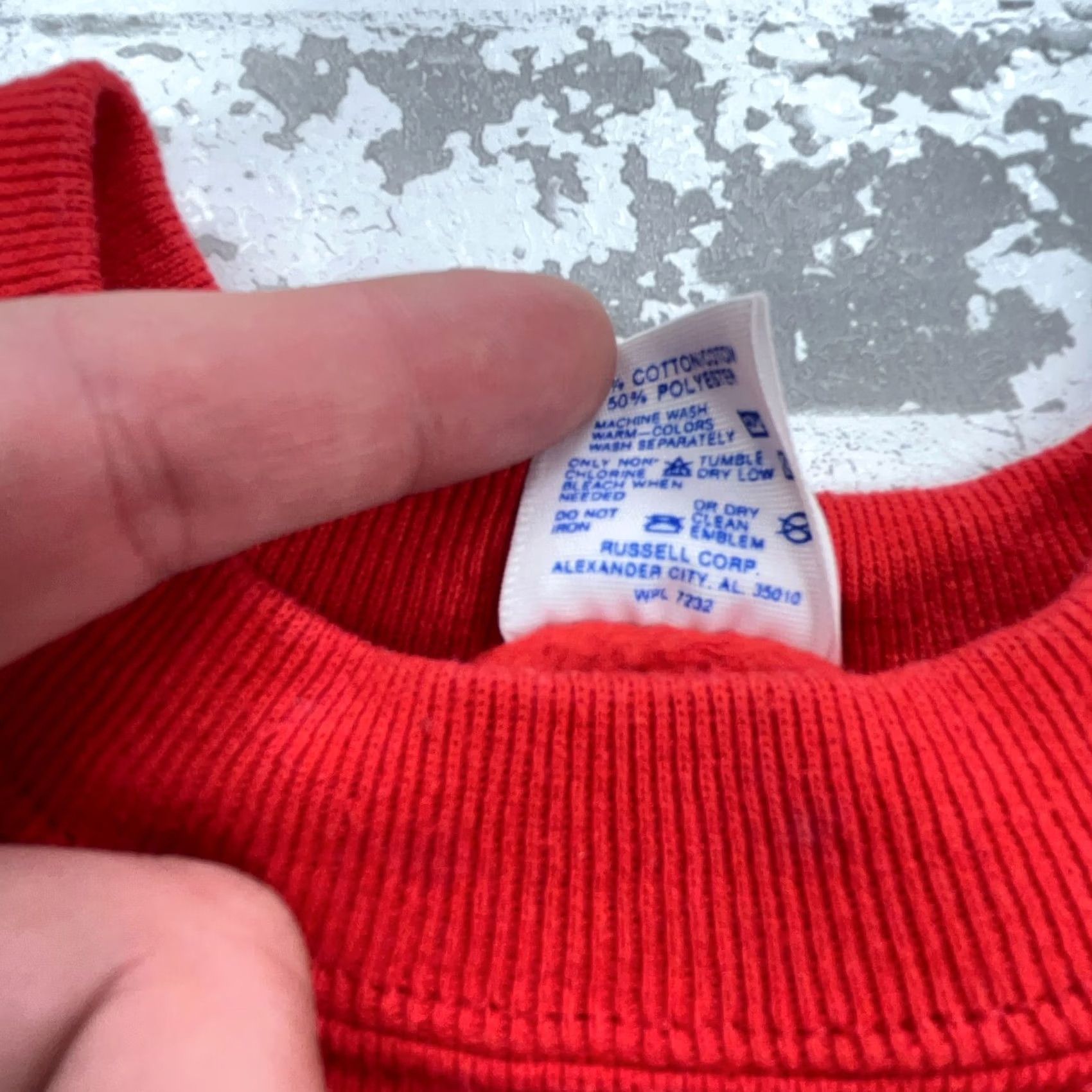 Jerzees VINTAGE Jerzees Sweatshirt Men XL Red Crewneck Pullover Sweatshirt 90s Y2K Made In USA Mens Size US XL / EU 56 / 4 - 4 Thumbnail