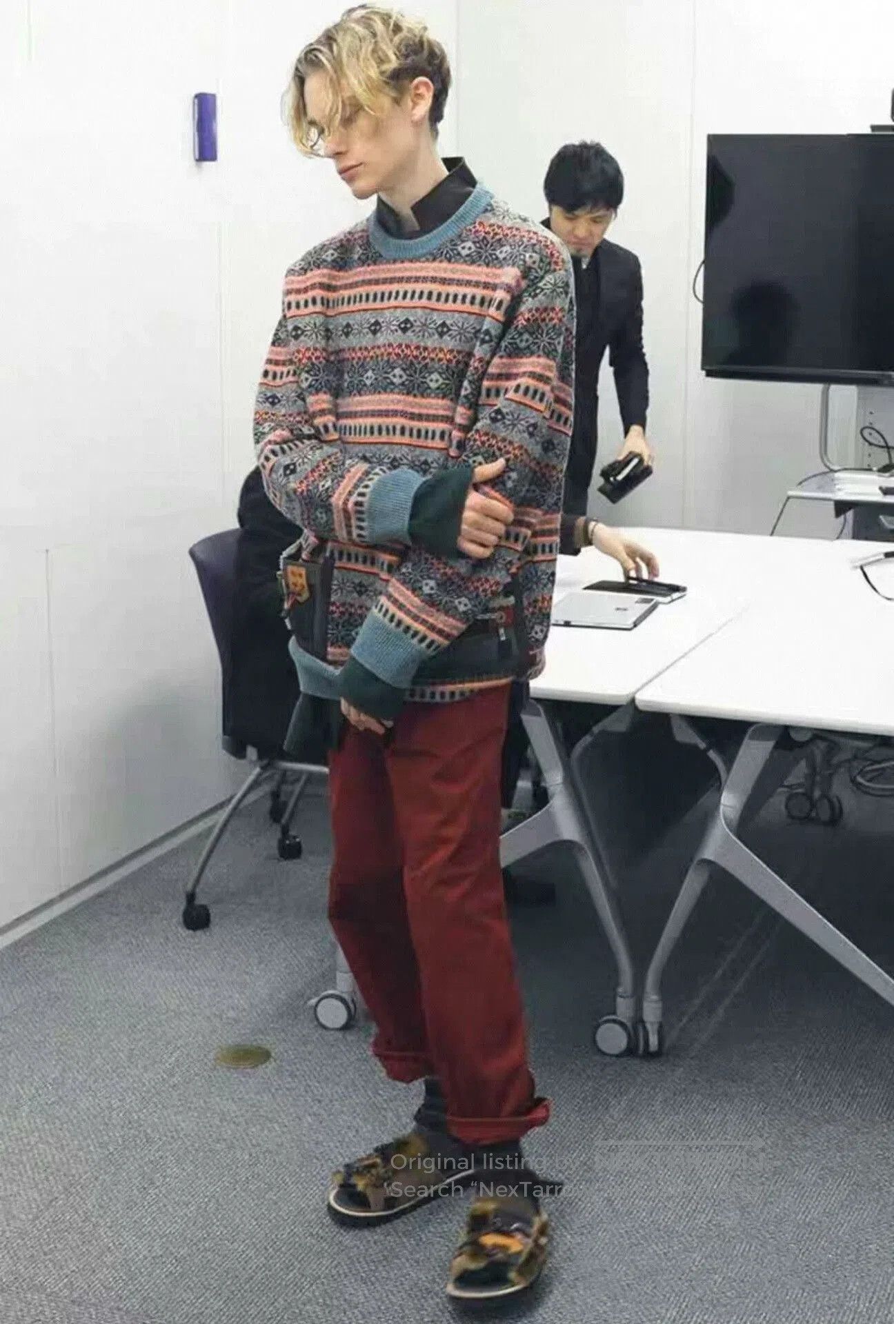 Kolor colorful wool ethnic-style functional sweater. Size US M / EU 48-50 / 2 - 6 Thumbnail