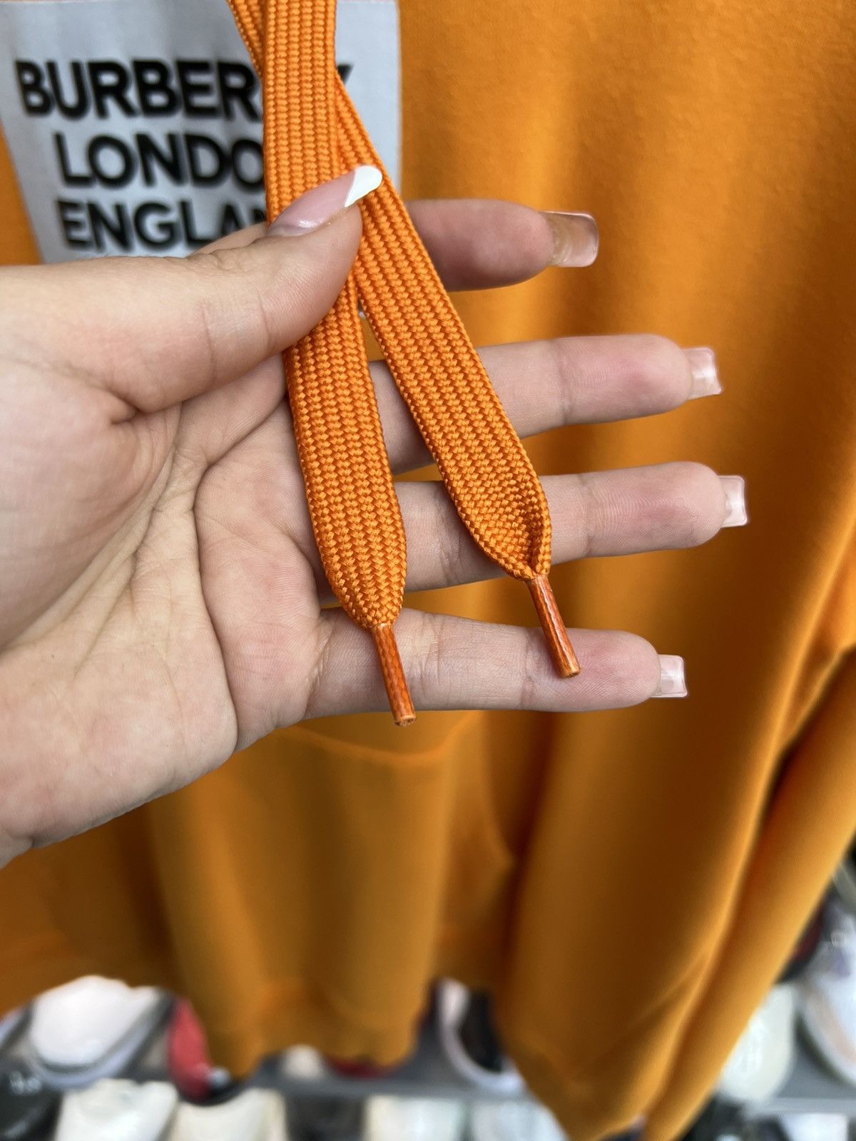 Burberry Burberry Orange Pullover Hoodie Size US XL / EU 56 / 4 - 7 Thumbnail