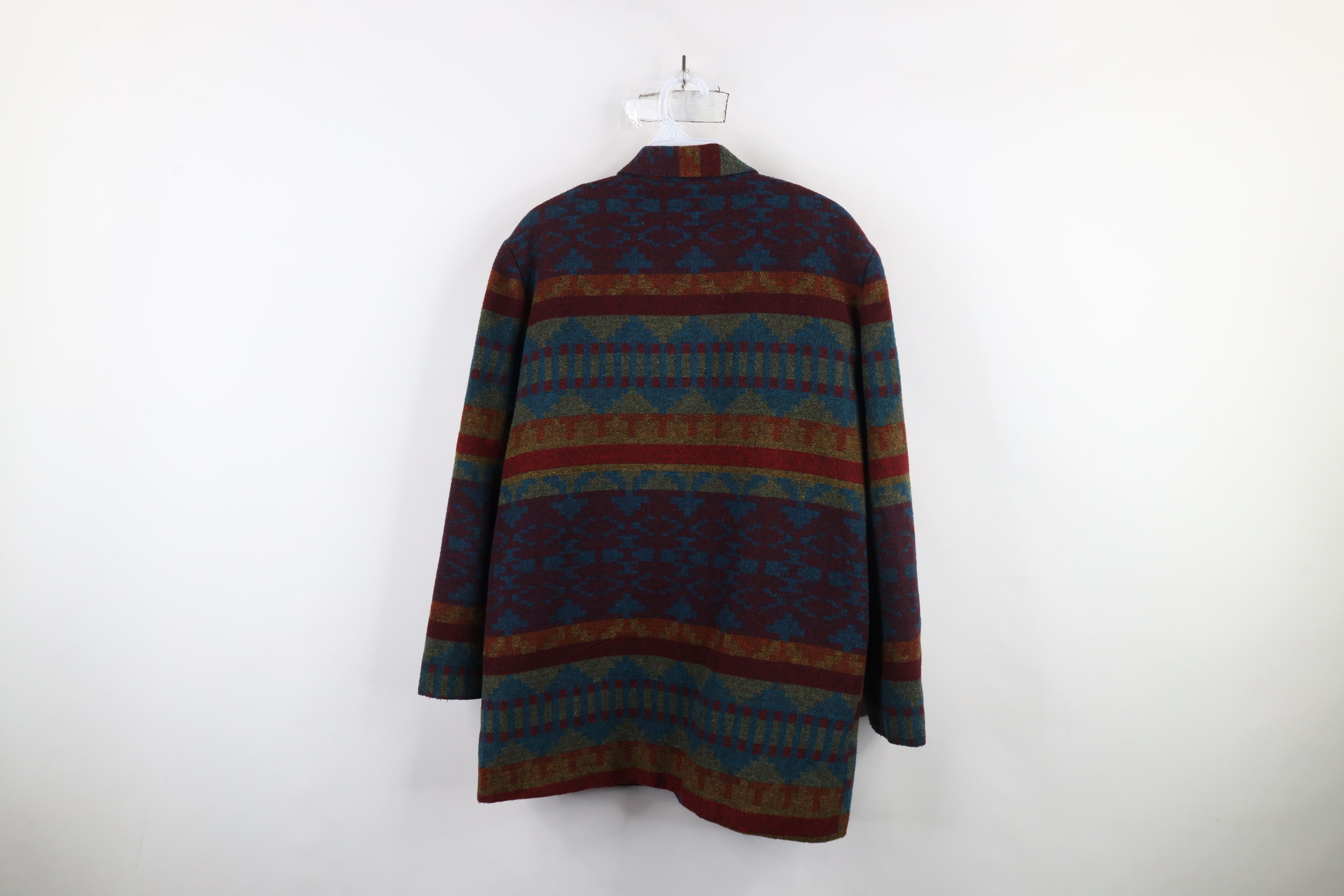 Vintage Vintage 90s Streetwear Southwestern Wool Blazer Jacket Size M / US 6-8 / IT 42-44 - 10 Thumbnail