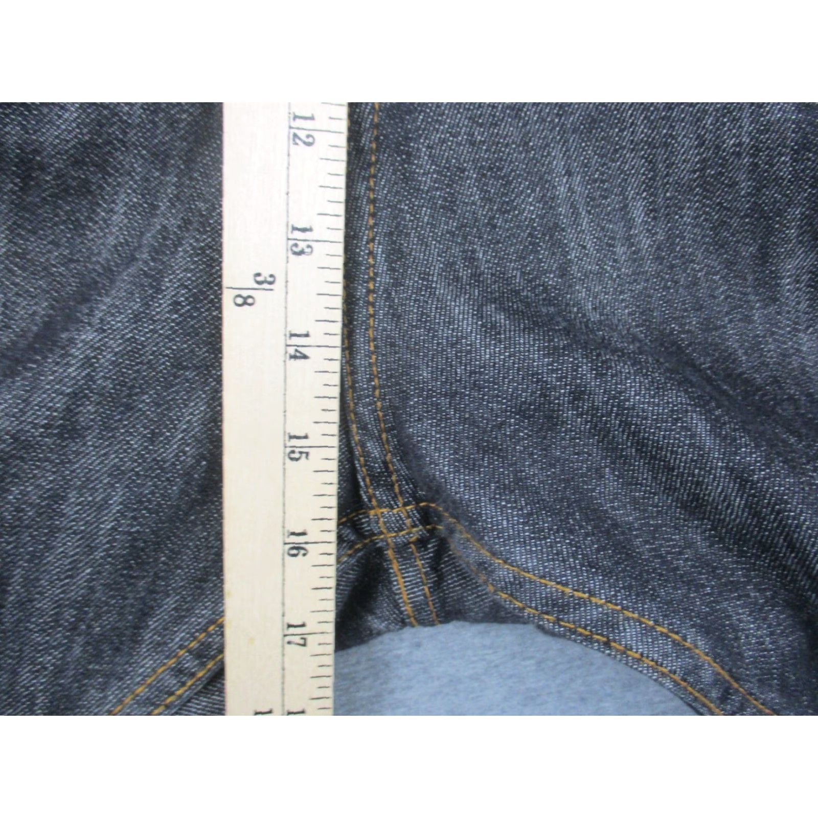 Vintage Evolution Jeans Men’s 48x33 Baggy Dark Wash Jeans Men's Baggy 48x33 Evolution In Design Black Denim 90s? Size US 32 / EU 48 - 5 Thumbnail