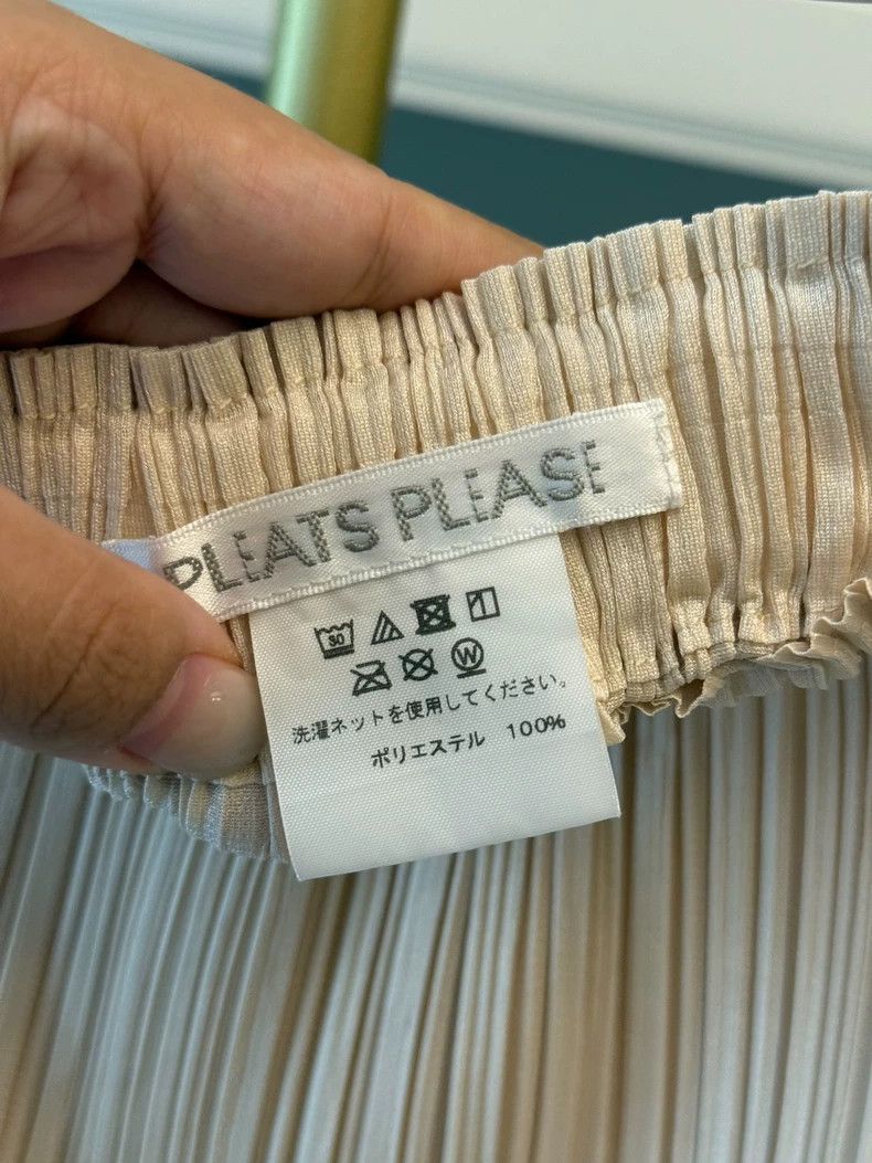 Other Issey Miyake size:5 Beige pleated skirt Size 31" - 4 Thumbnail