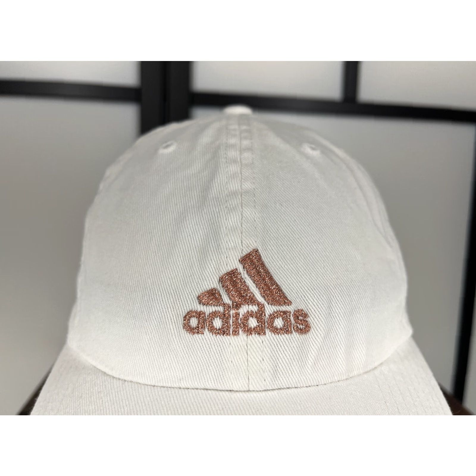 Adidas Adidas Adjustable Baseball Cap Unisex One Size White Pink Glitter Cotton Classic Sports Size ONE SIZE - 2 Thumbnail