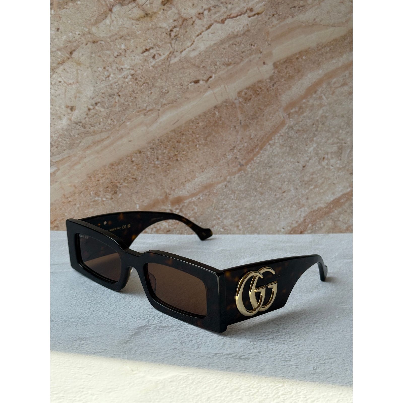 Gucci NEW Gucci GG1425S Havana Brown Marmont Sunglasses $535 Size ONE SIZE - 4 Thumbnail