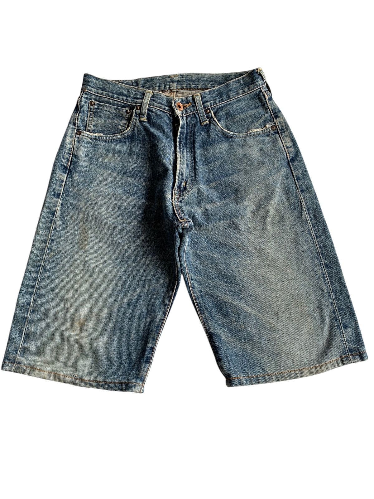 Kapital VINTAGE EDWIN 505X SELVEDGE SHORT DISTRESSED DENIM Size US 28 / EU 44 - 3 Thumbnail