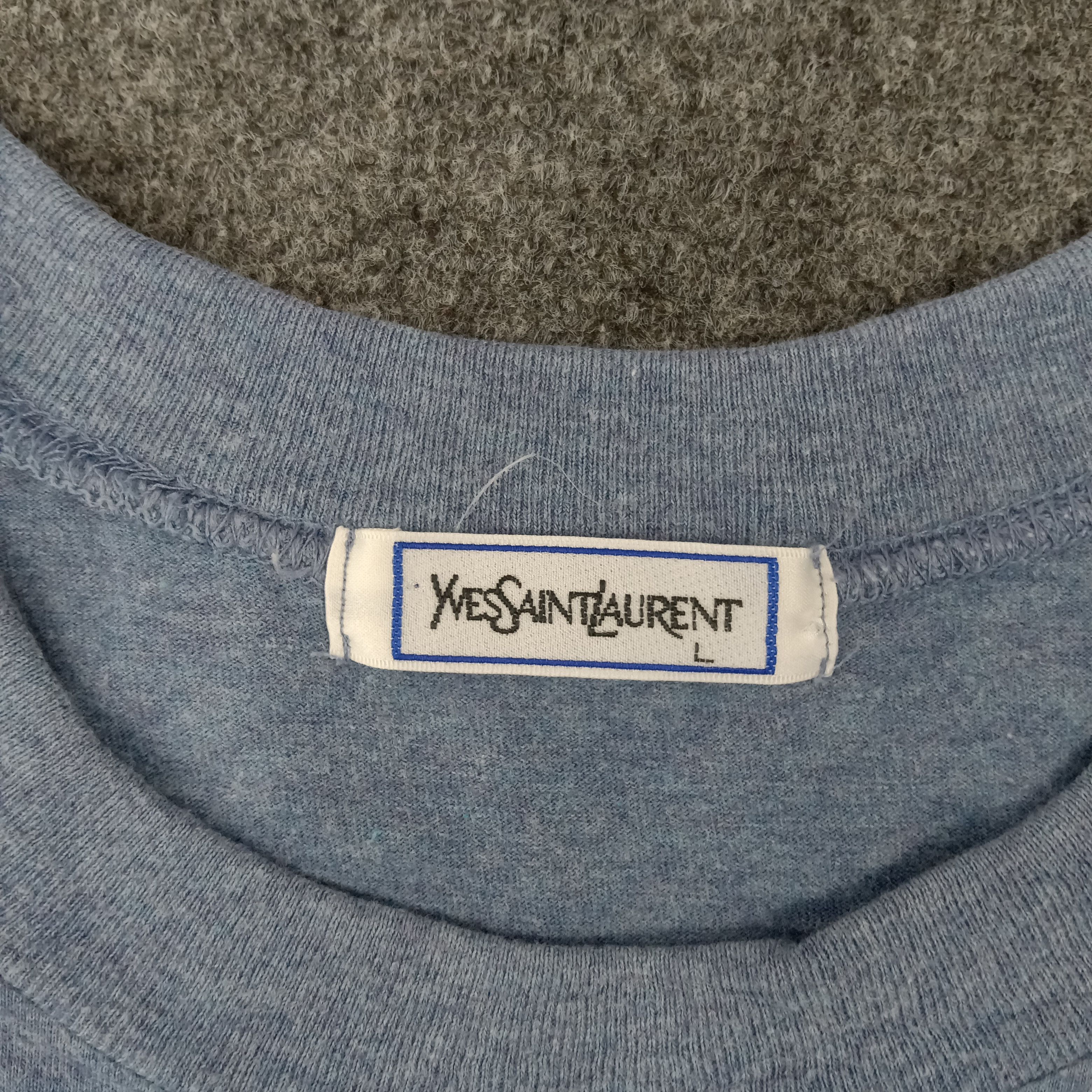 Vintage Yves Saint Laurent Italian Brand Tshirt Size US M / EU 48-50 / 2 - 3 Thumbnail