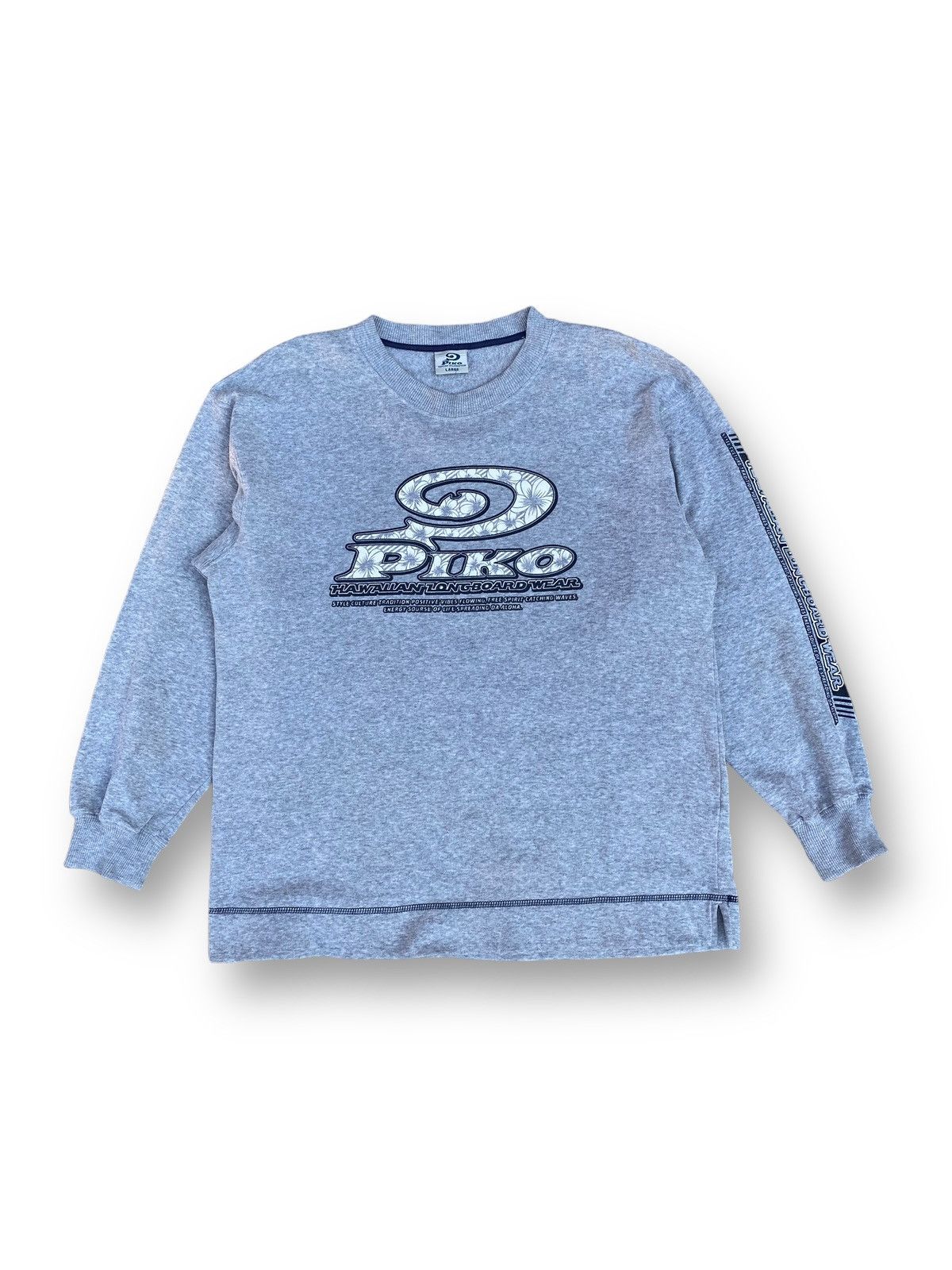 Vintage Vintage 90s Piko Hawaiian Longboard Wear Sweatshirt. #D3 Size US L / EU 52-54 / 3 - 1 Thumbnail