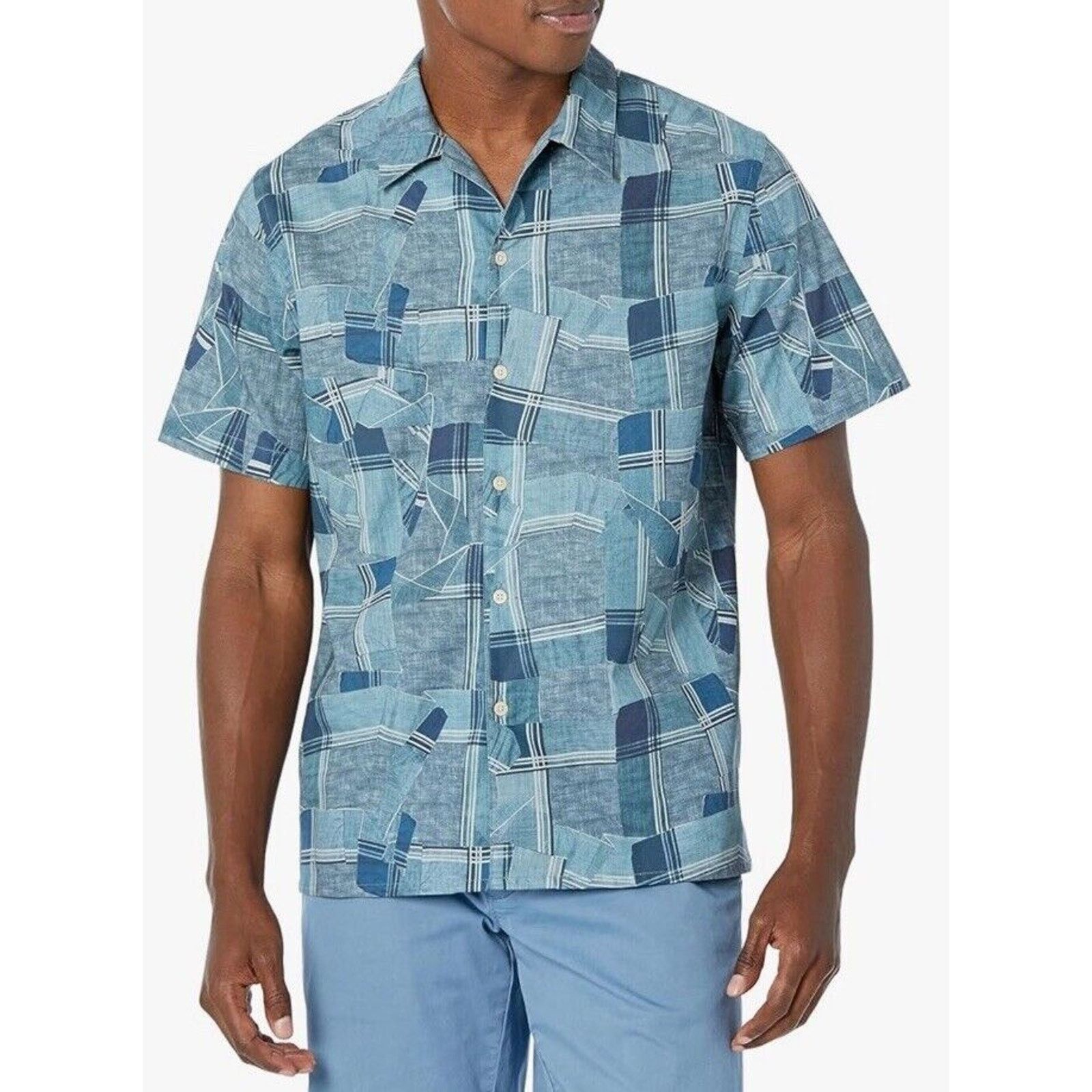 Paul Smith NWT $175 PAUL SMITH Mens Shirt Blue Button Up Short Sleeve Size US M / EU 48-50 / 2 - 1 Thumbnail
