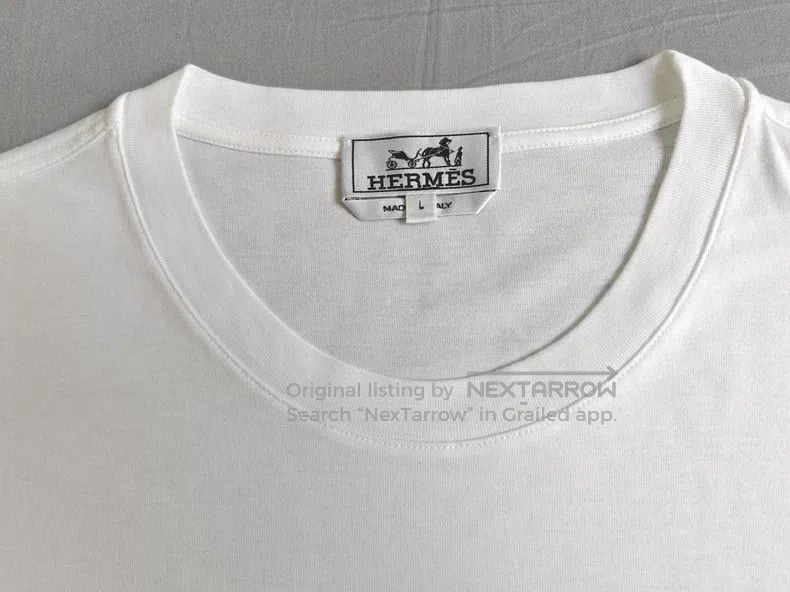 Hermes Hermes Short-sleeved t-shirt, 100% cotton Size US L / EU 52-54 / 3 - 3 Thumbnail