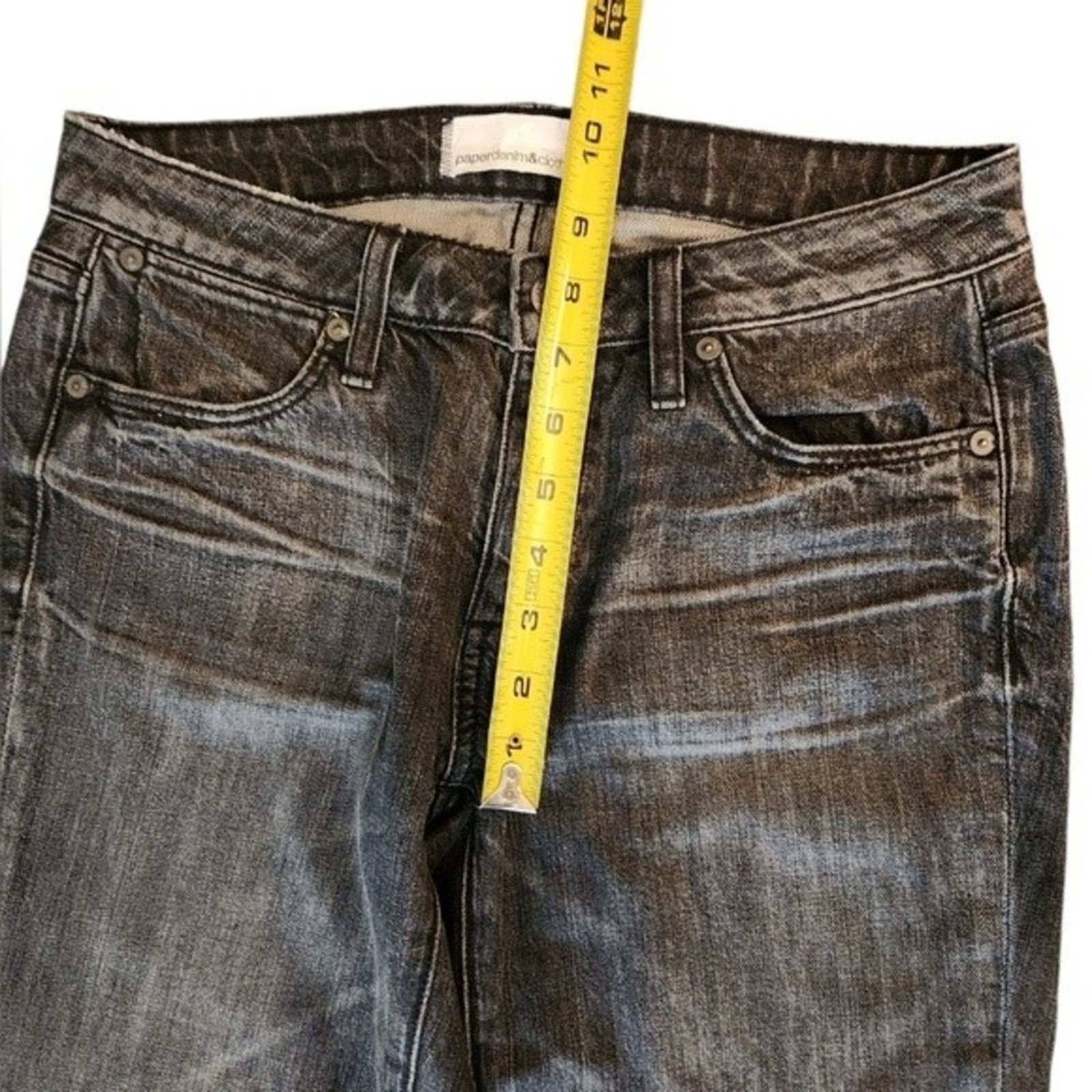 Paper Denim & Cloth NWOT Paper Denim & Cloth Blackwash straight leg jeans 25 Size 25" / US 0 / IT 36 - 6 Thumbnail